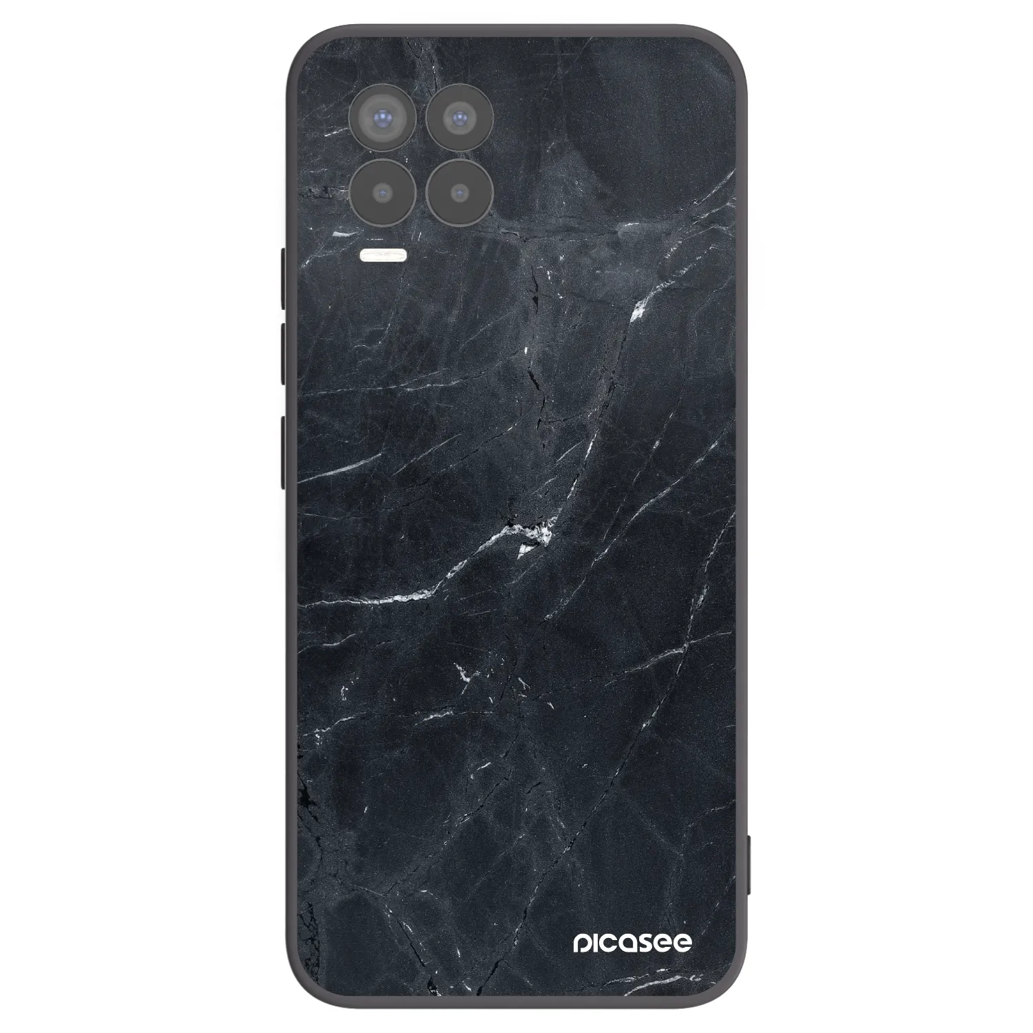Picasee husă neagră din silicon pentru Realme 8 Pro - Black marble