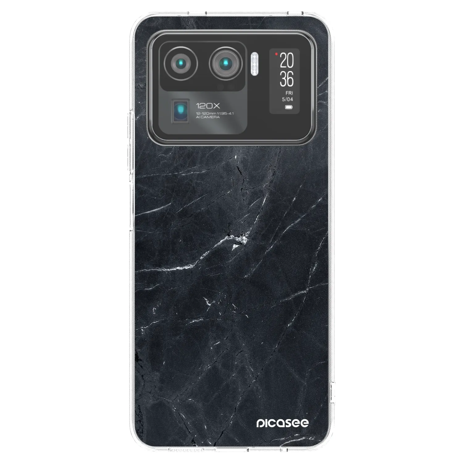 Picasee husă transparentă din silicon pentru Xiaomi Mi 11 Ultra - Black marble