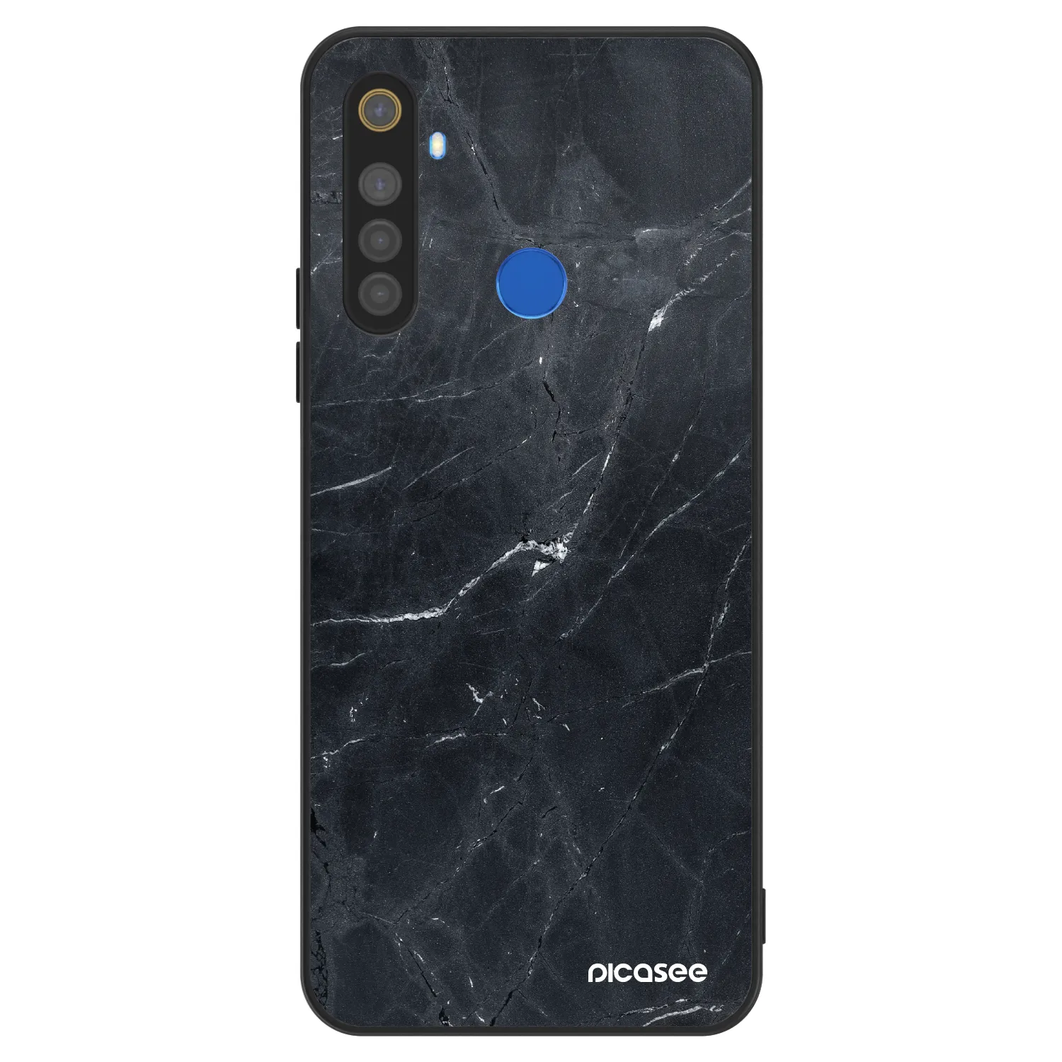 Picasee ULTIMATE CASE pentru Realme 5 - Black marble