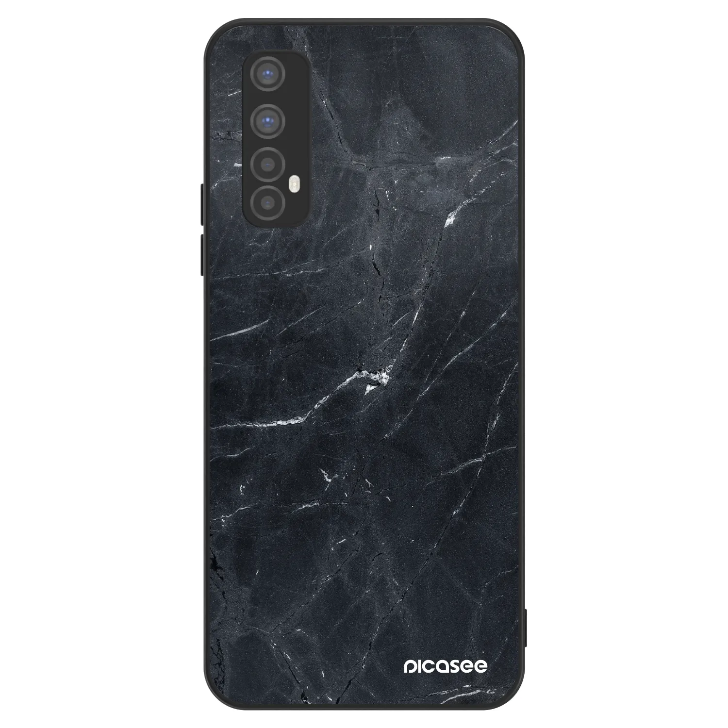Picasee ULTIMATE CASE pentru Realme 7 - Black marble