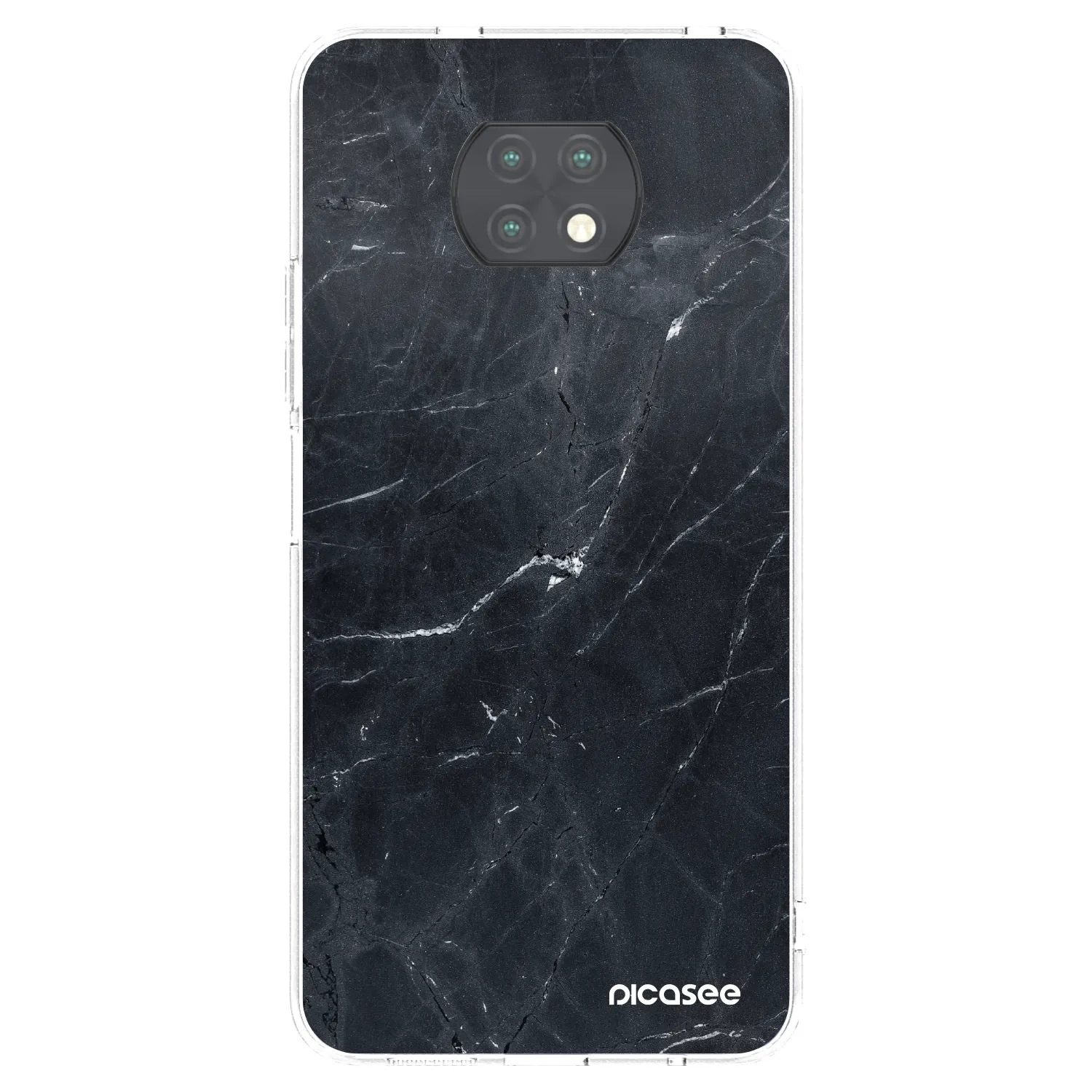 Picasee husă transparentă din silicon pentru Xiaomi Redmi Note 9T - Black marble