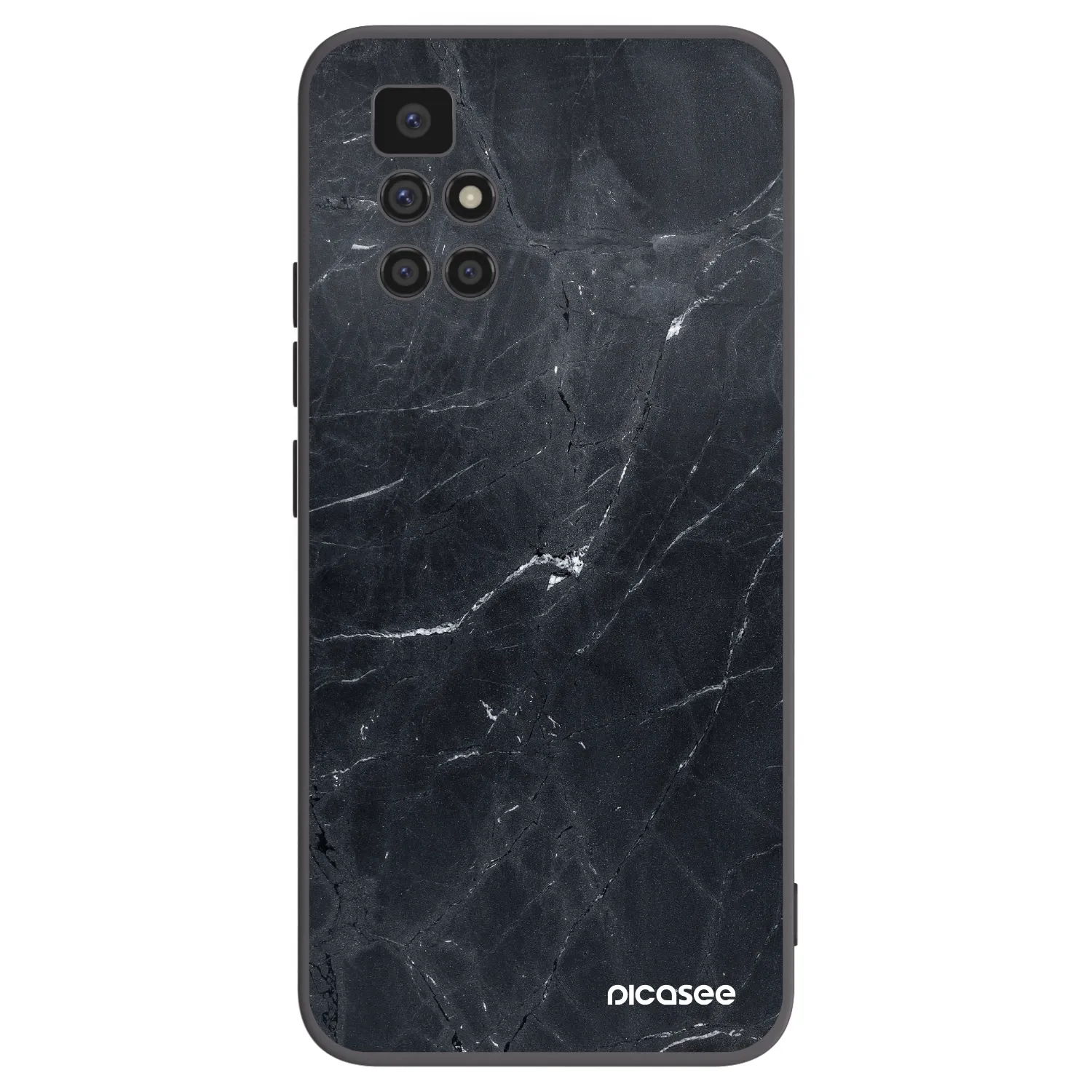 Picasee husă neagră din silicon pentru Xiaomi Redmi 10 - Black marble