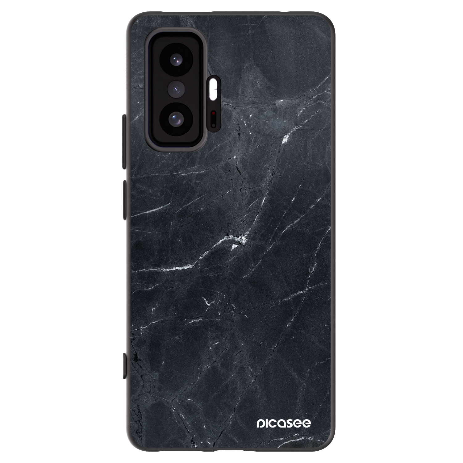 Picasee husă neagră din silicon pentru Xiaomi 11T - Black marble