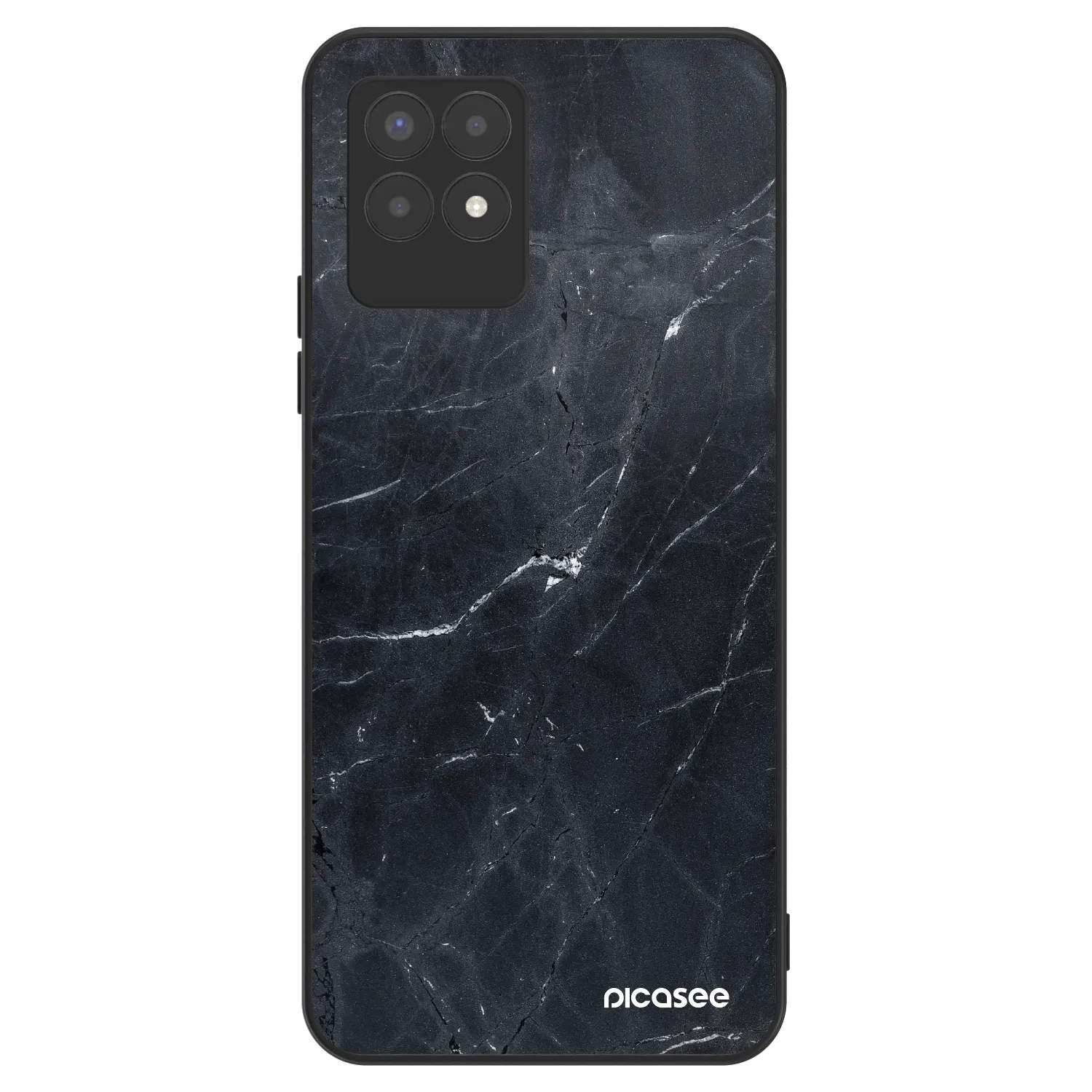 Picasee ULTIMATE CASE pentru Realme 8i - Black marble