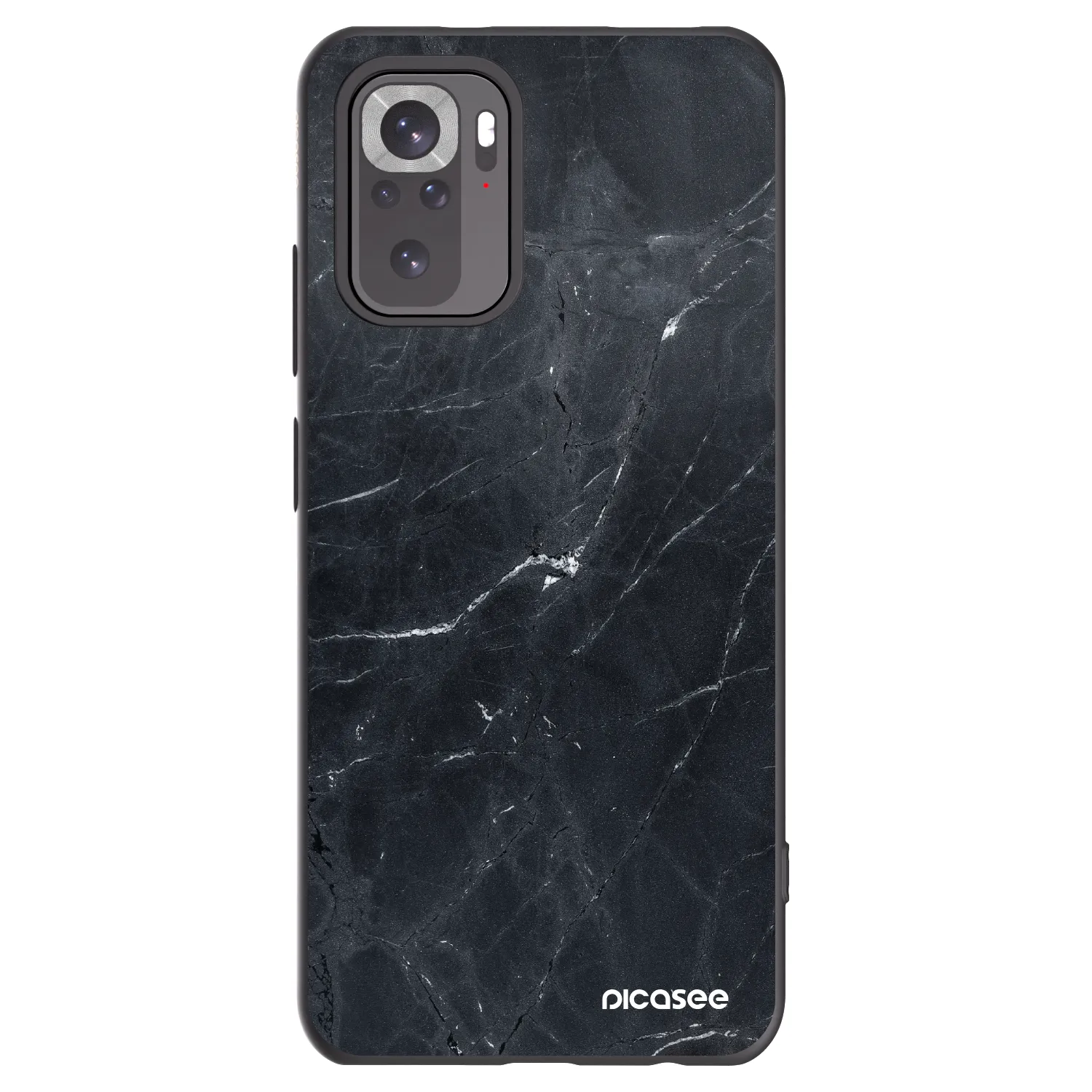 Picasee husă neagră din silicon pentru Xiaomi Redmi Note 11S 4G - Black marble
