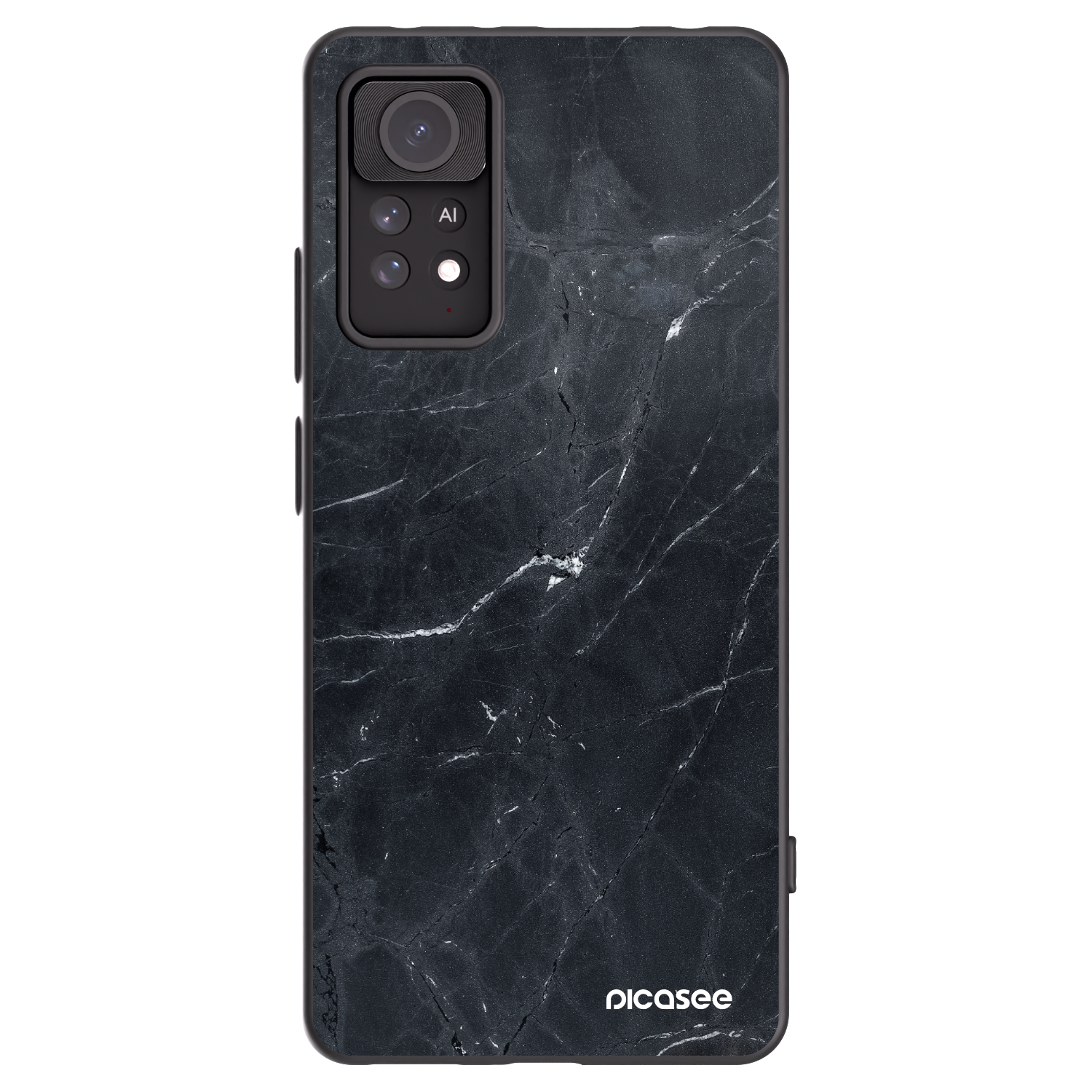 Picasee husă neagră din silicon pentru Xiaomi Redmi Note 11 Pro - Black marble