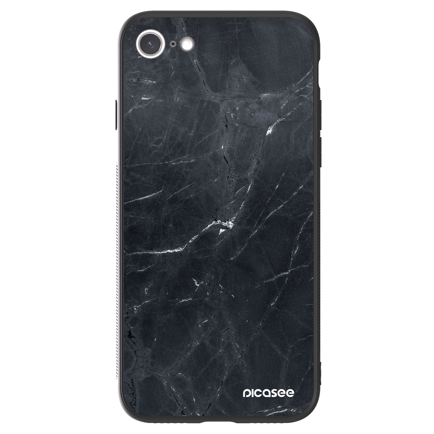 Picasee ULTIMATE CASE pentru Apple iPhone SE 2022 - Black marble