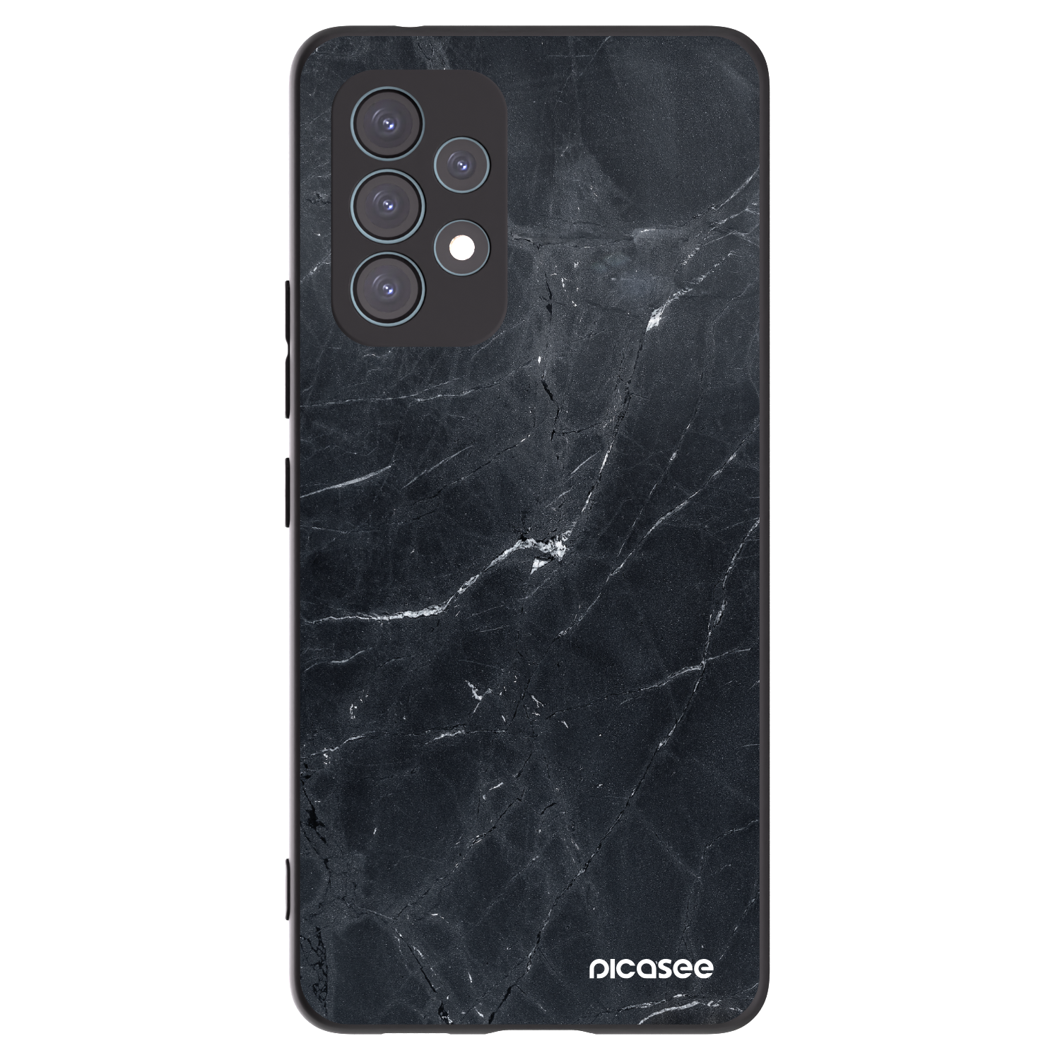 Picasee husă neagră din silicon pentru Samsung Galaxy A53 5G A536 - Black marble