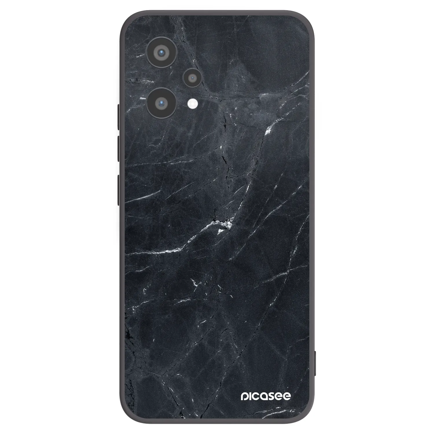 Picasee husă neagră din silicon pentru Realme 9 Pro 5G - Black marble