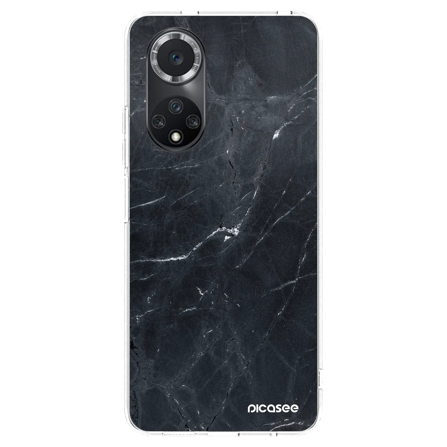 Picasee husă transparentă din silicon pentru Huawei Nova 9 SE - Black marble