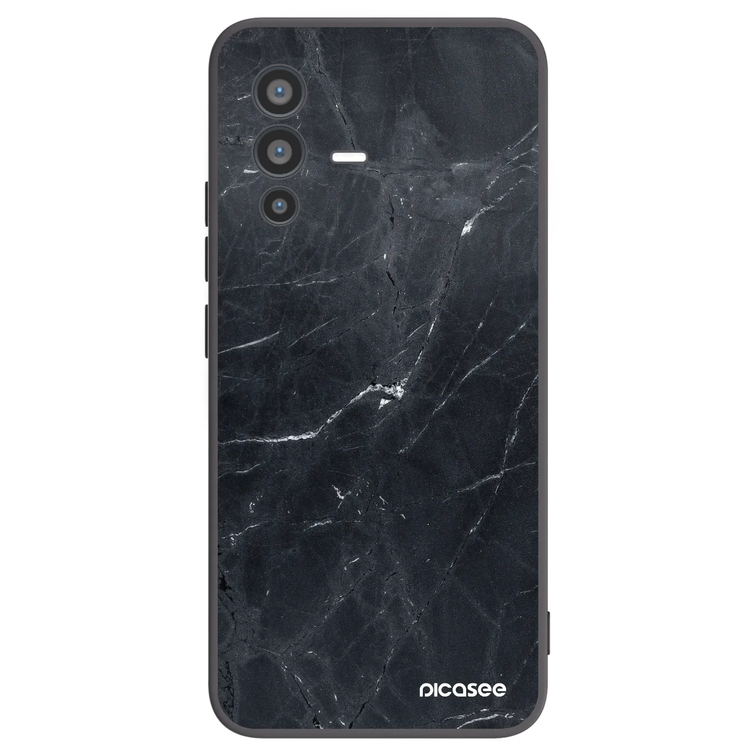 Picasee husă neagră din silicon pentru Vivo V23 5G - Black marble