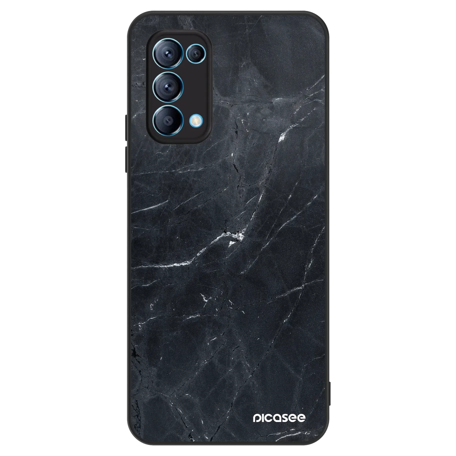 Picasee ULTIMATE CASE pentru OPPO Reno 5 5G - Black marble