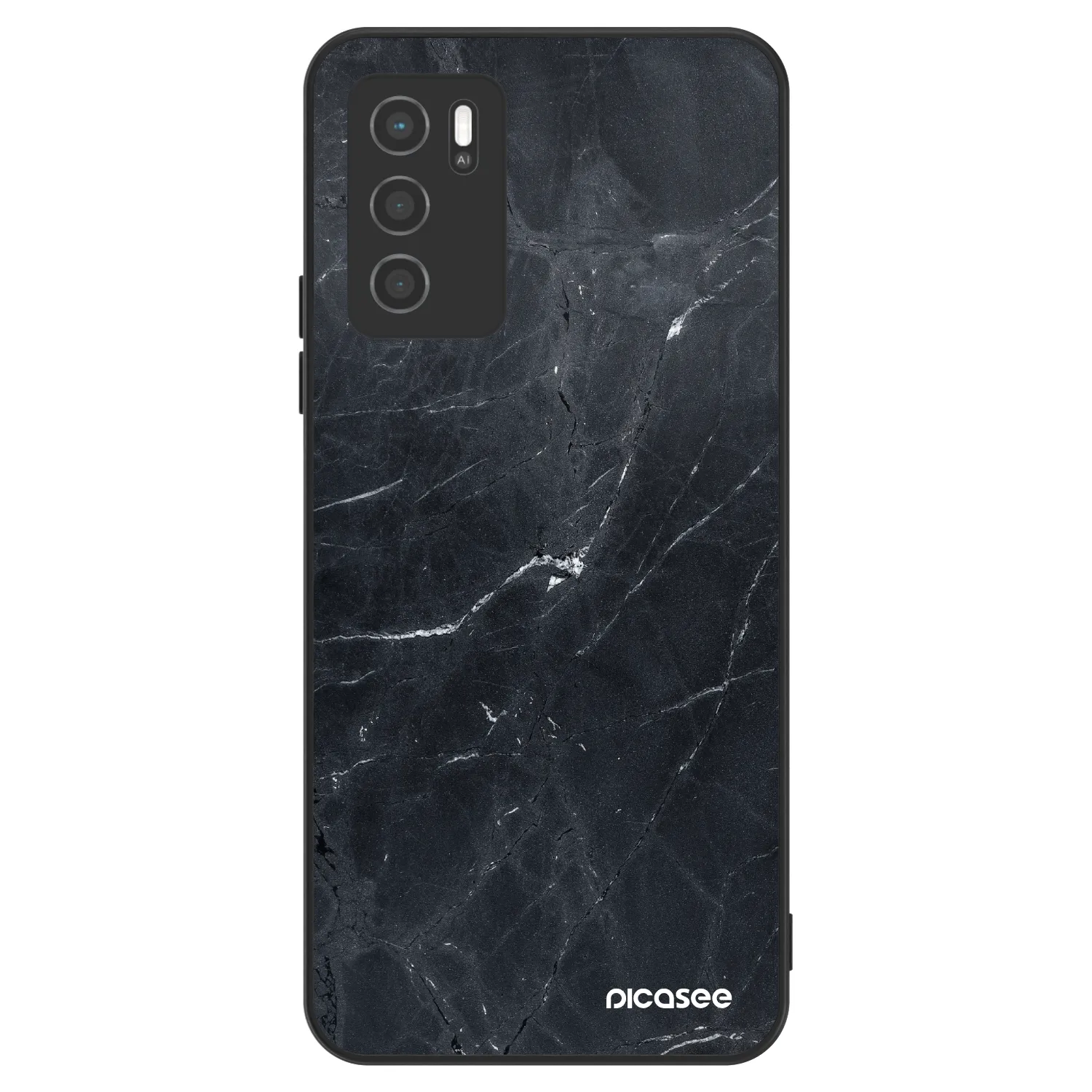 Picasee ULTIMATE CASE pentru OPPO A16s - Black marble