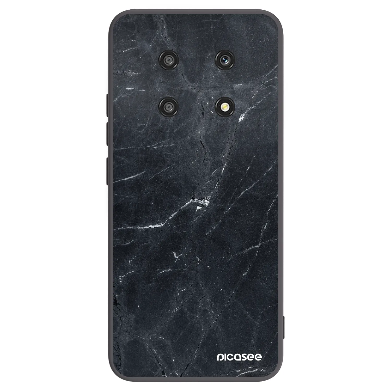 Picasee husă neagră din silicon pentru Honor Magic4 Lite 5G - Black marble