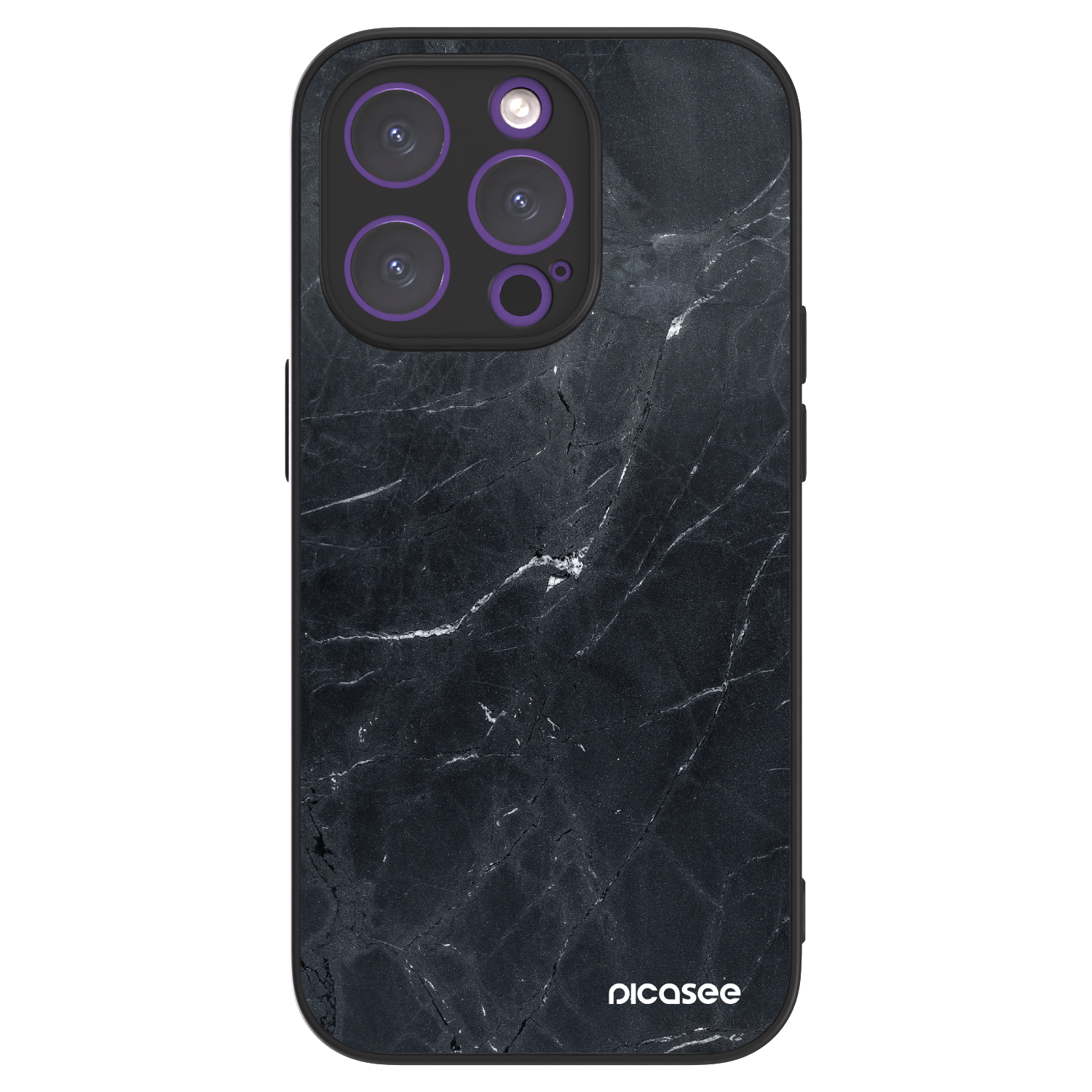 Picasee ULTIMATE CASE pentru Apple iPhone 14 Pro - Black marble