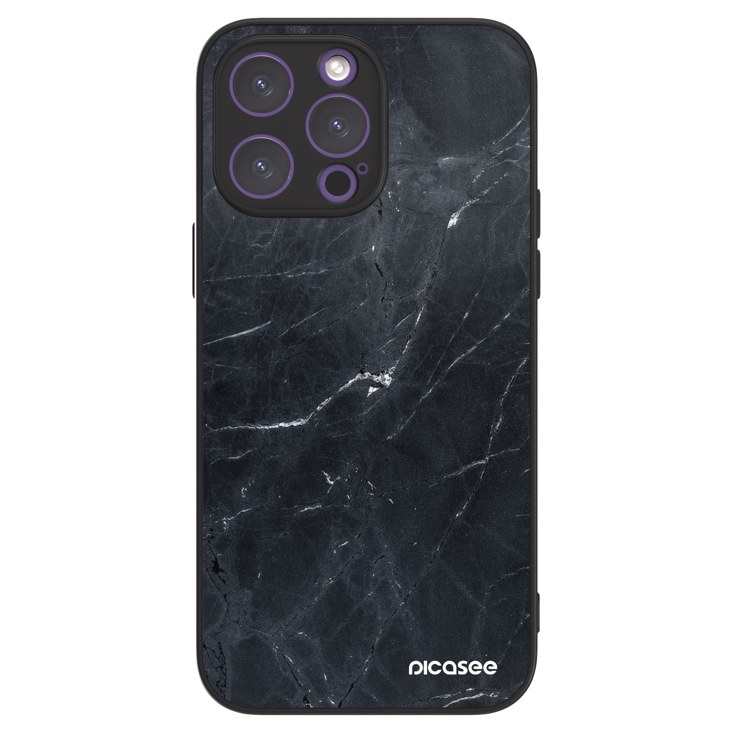Picasee ULTIMATE CASE pentru Apple iPhone 14 Pro Max - Black marble