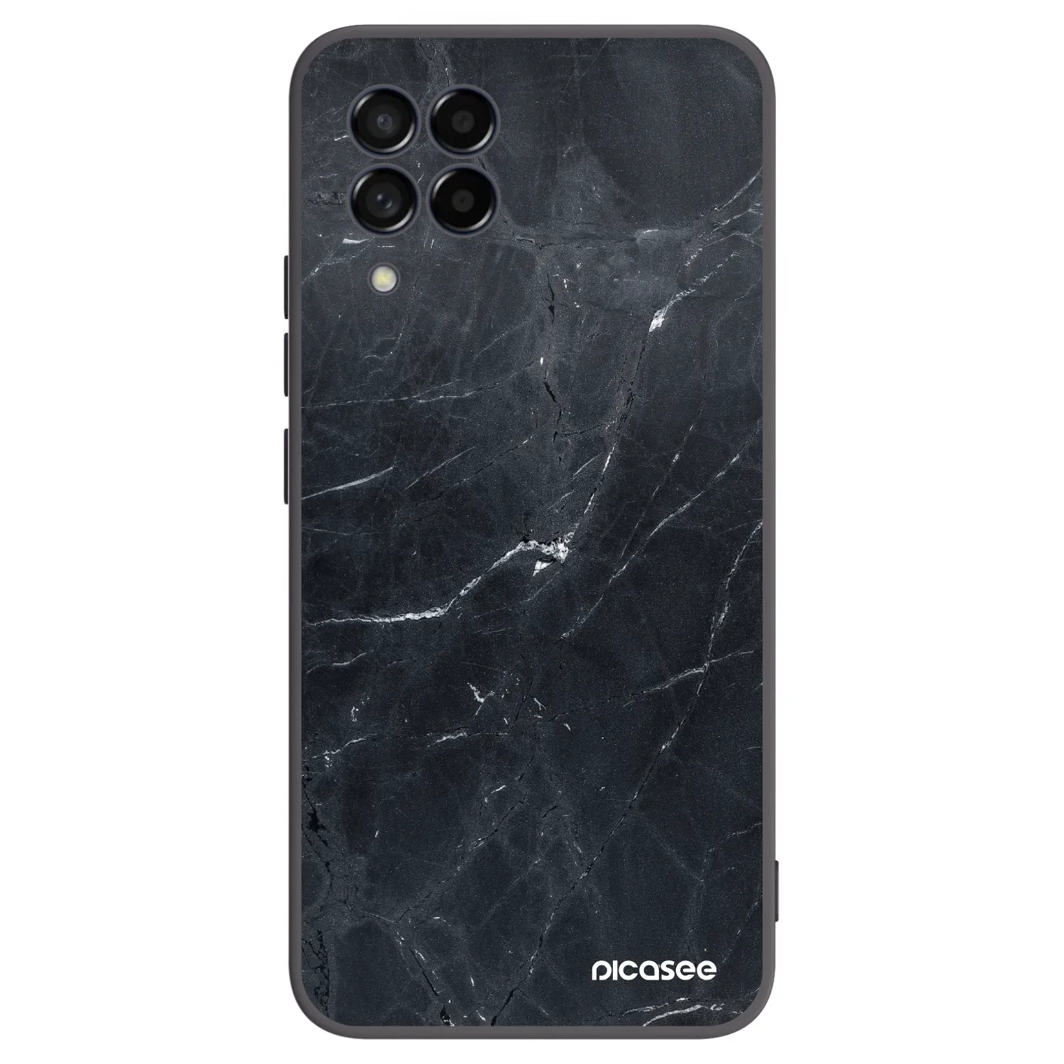Picasee husă neagră din silicon pentru Samsung Galaxy M53 5G - Black marble