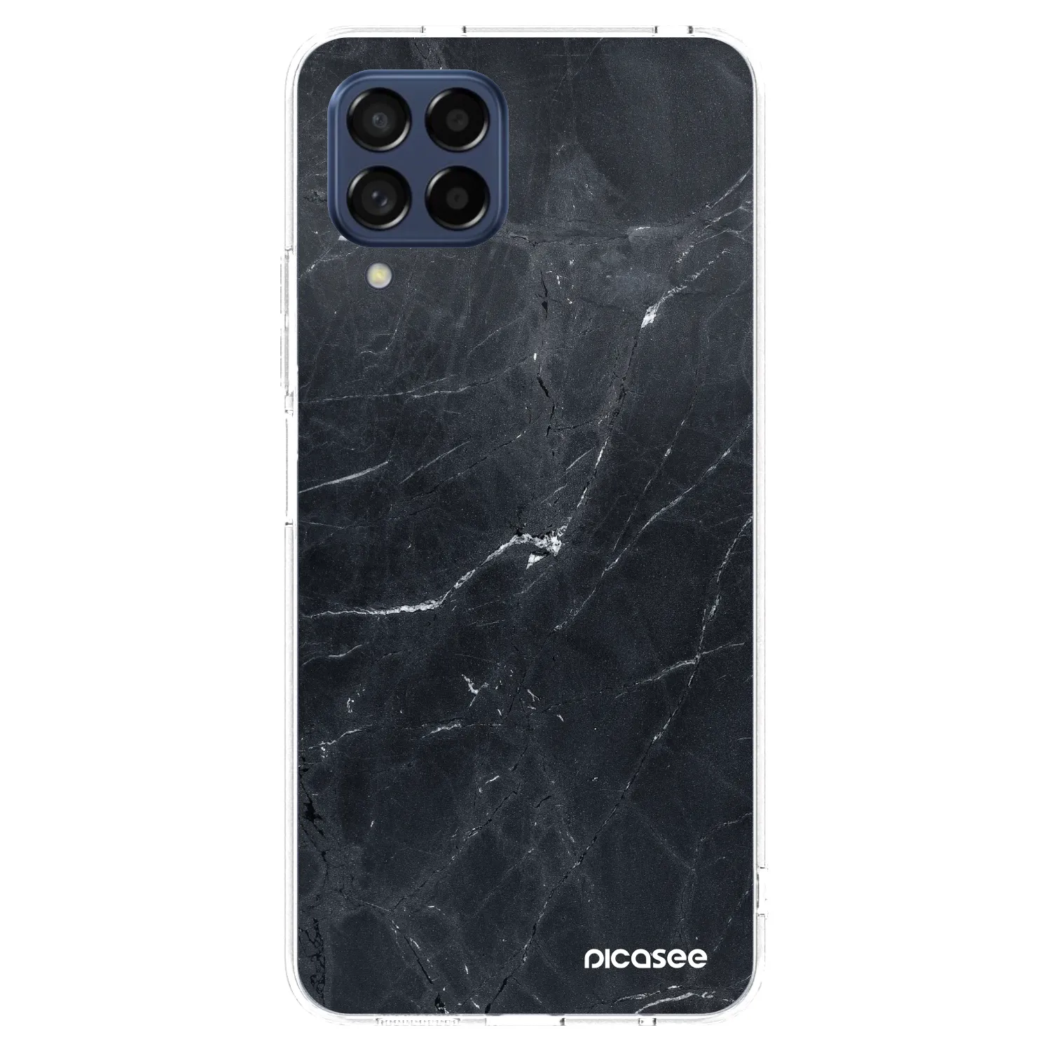 Picasee husă transparentă din silicon pentru Samsung Galaxy M53 5G - Black marble