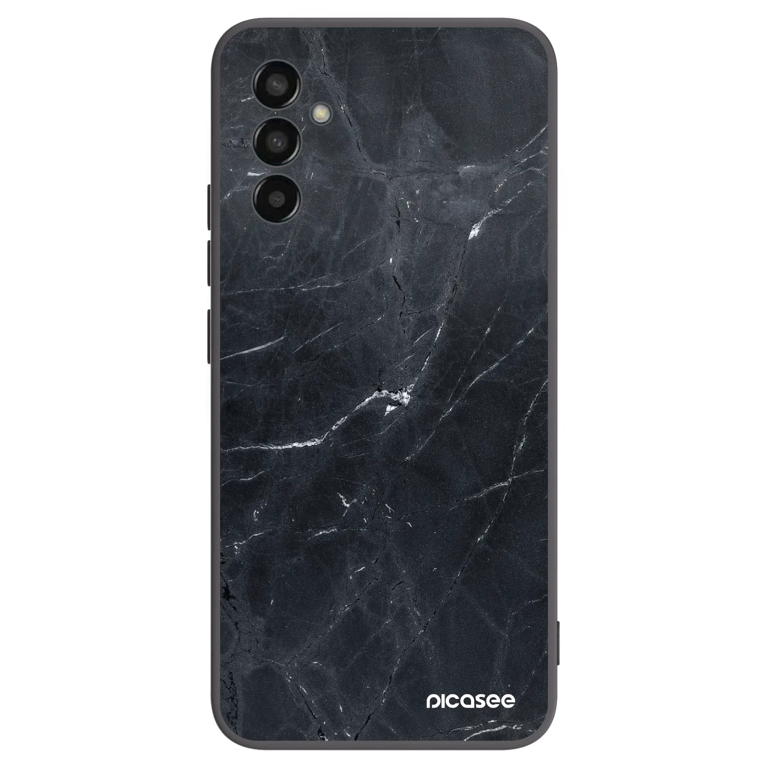 Picasee husă neagră din silicon pentru Samsung Galaxy M13 M135F - Black marble