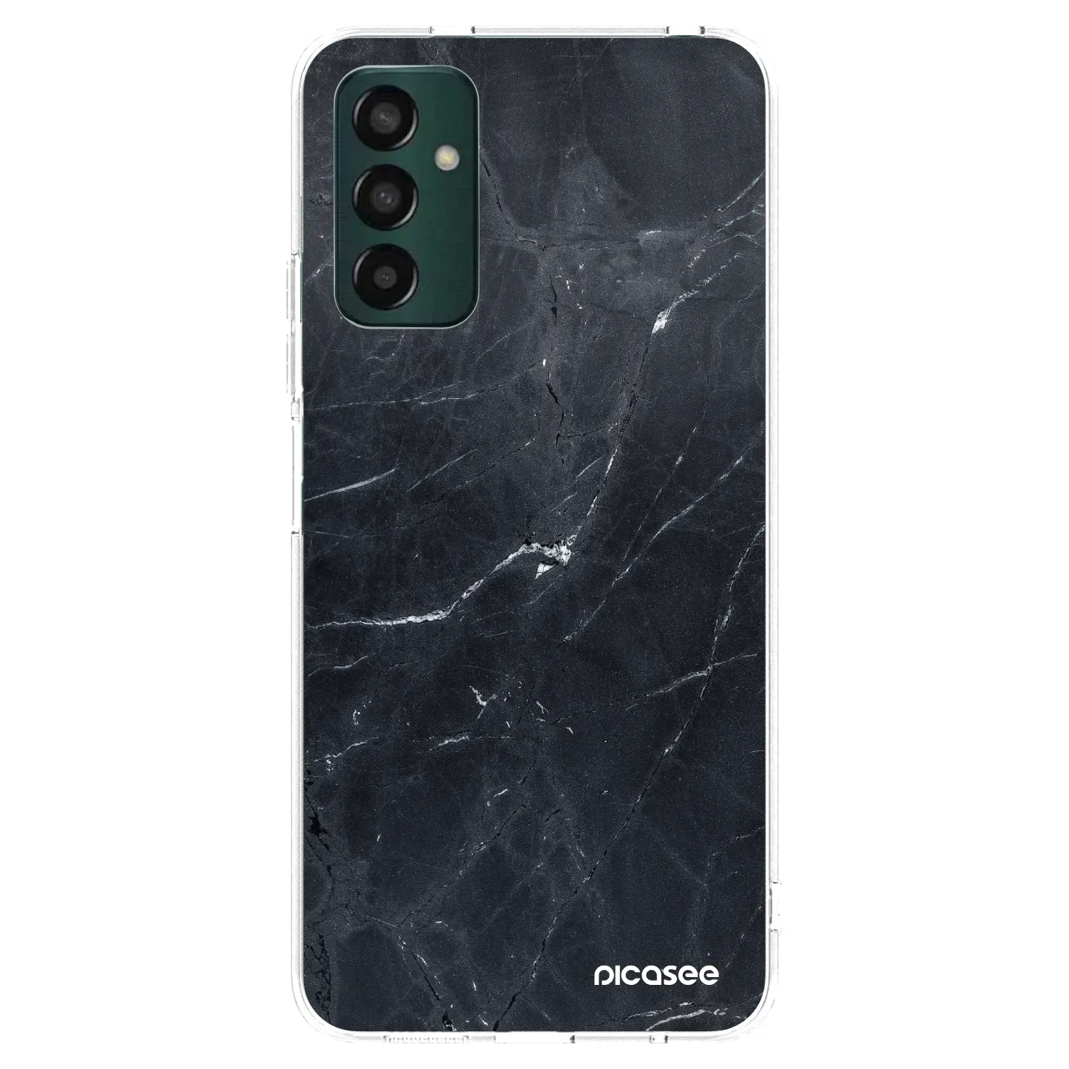 Picasee husă transparentă din silicon pentru Samsung Galaxy M13 M135F - Black marble
