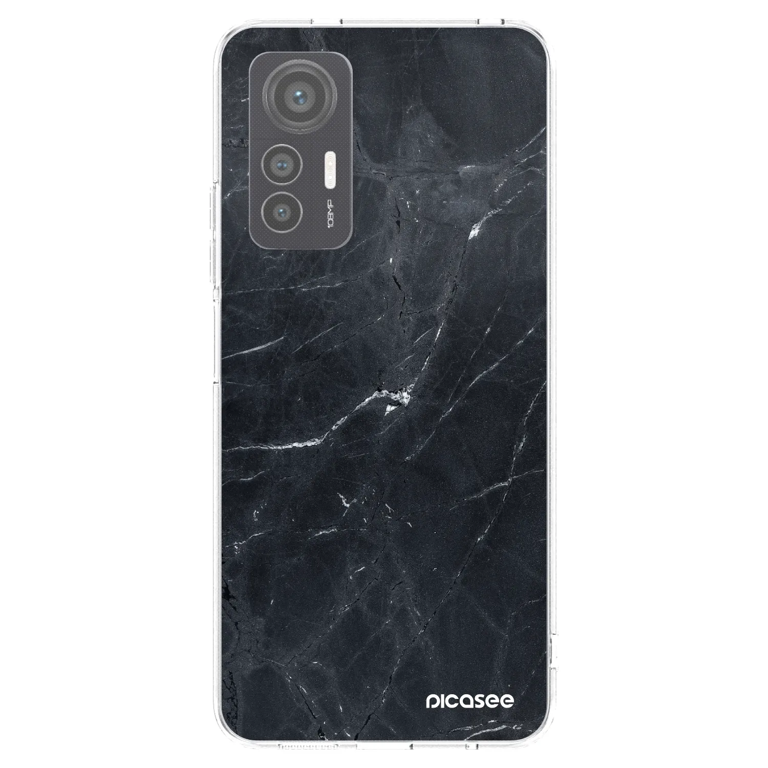 Picasee husă transparentă din silicon pentru Xiaomi 12 Lite - Black marble