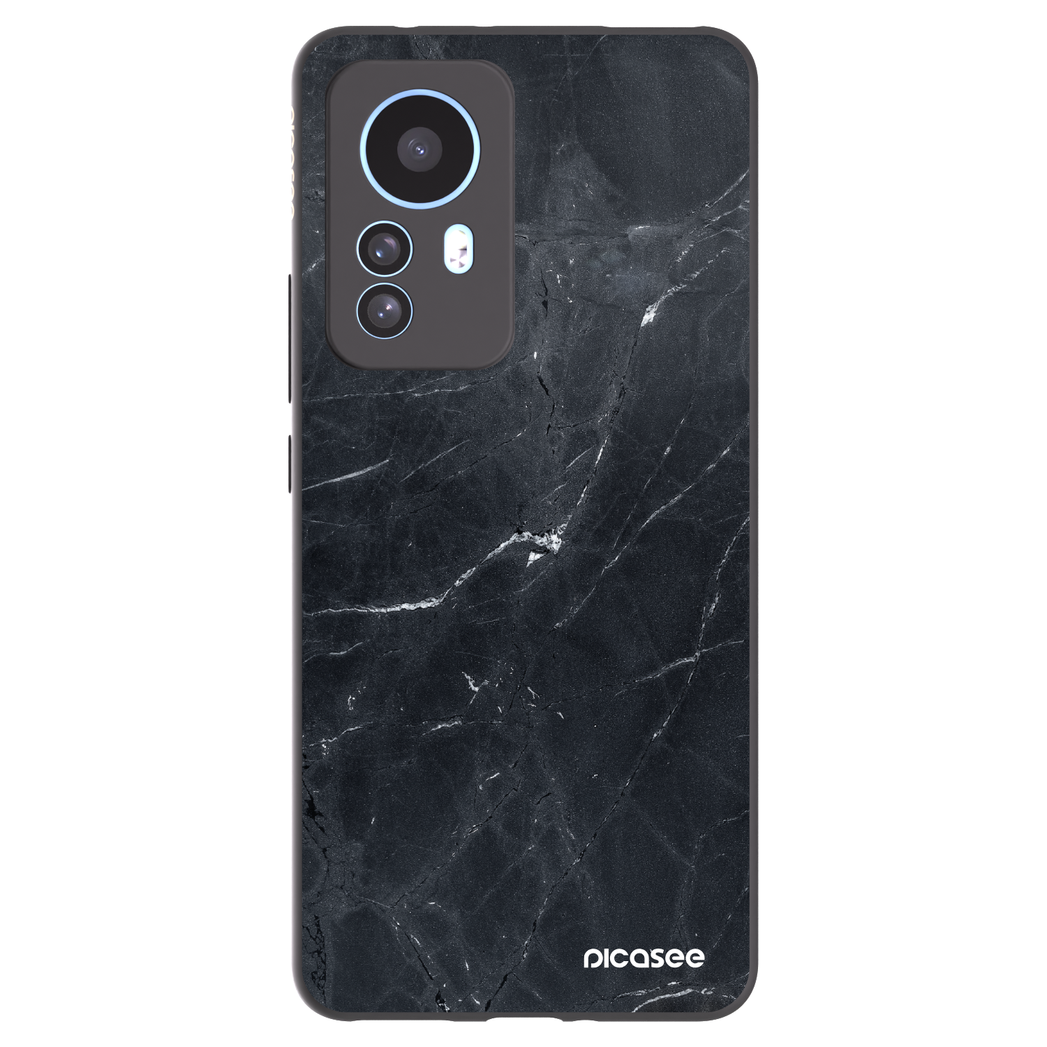 Picasee husă neagră din silicon pentru Xiaomi 12T Pro - Black marble