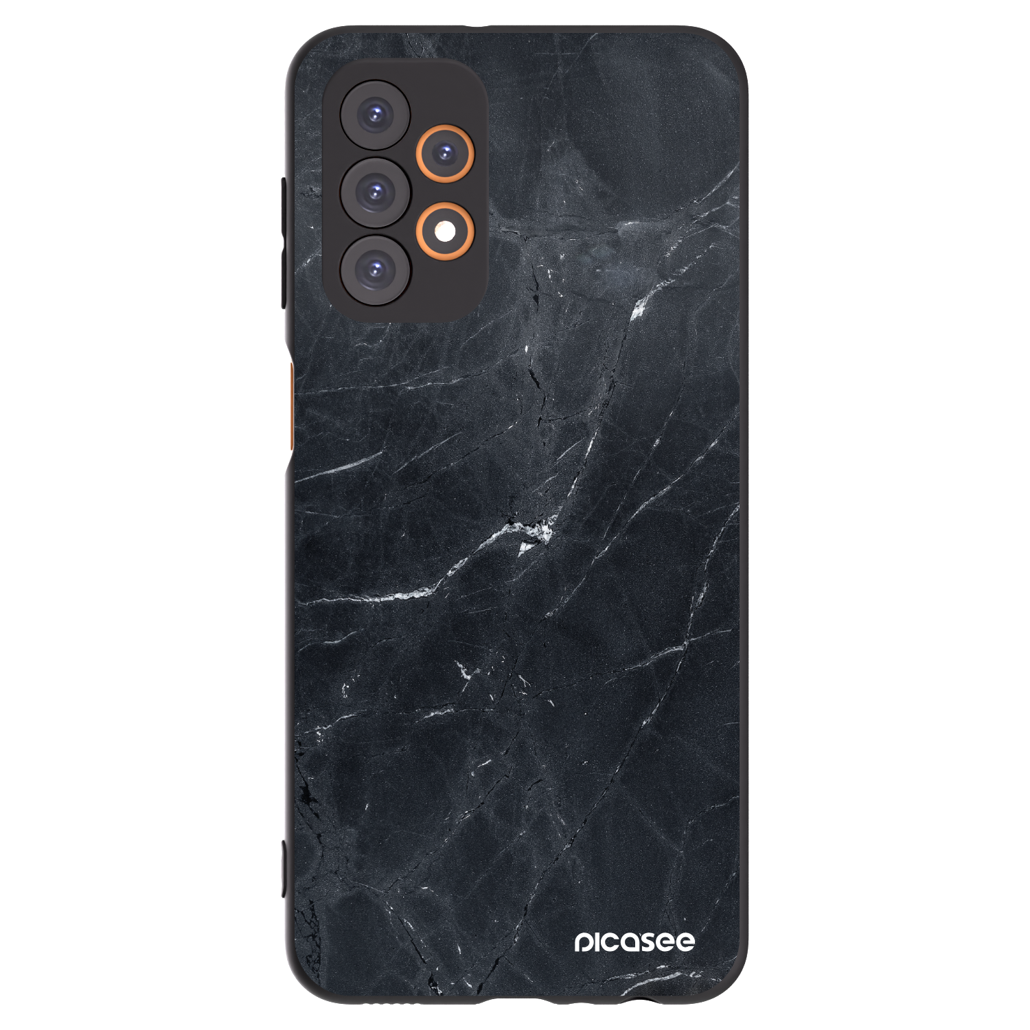 Picasee husă neagră din silicon pentru Samsung Galaxy A23 A235F 4G - Black marble