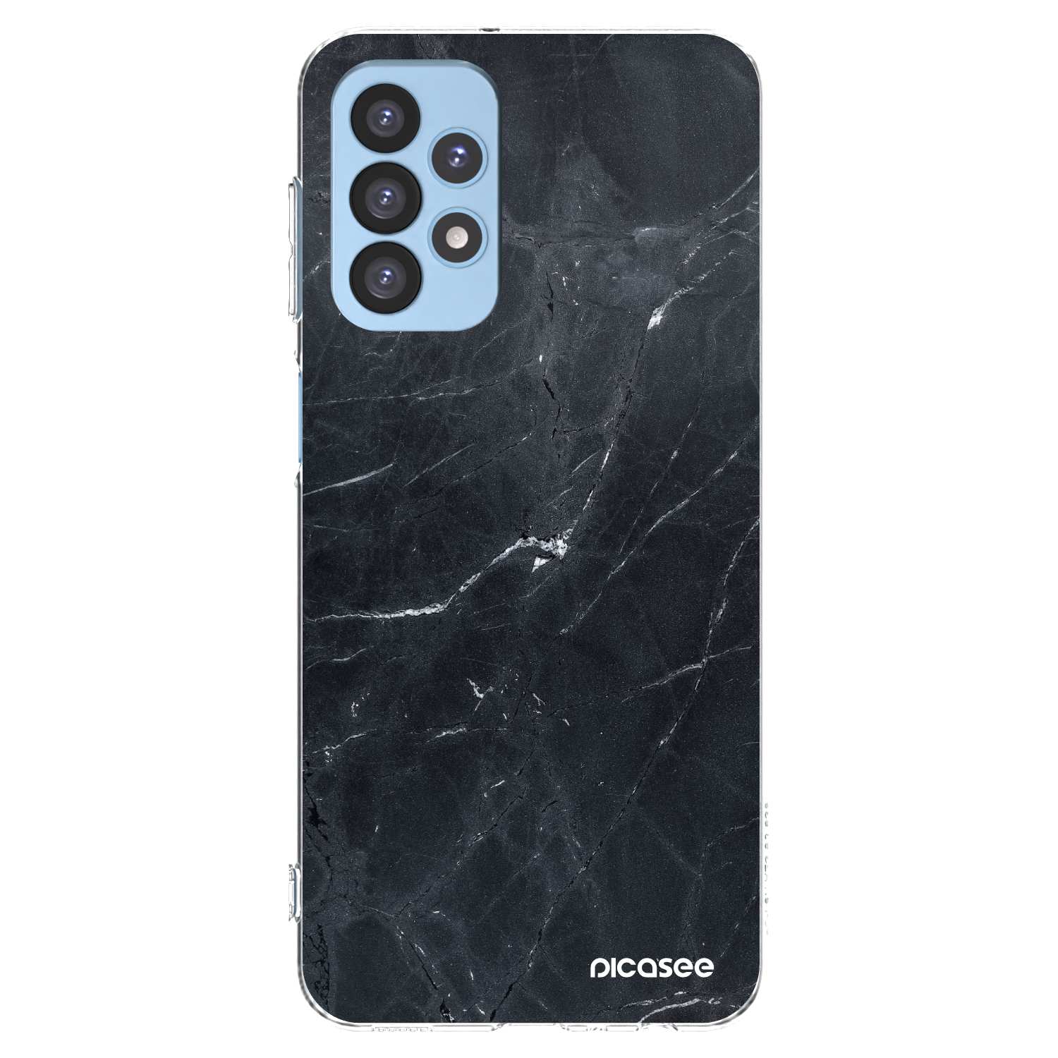 Picasee husă transparentă din silicon pentru Samsung Galaxy A23 A235F 4G - Black marble