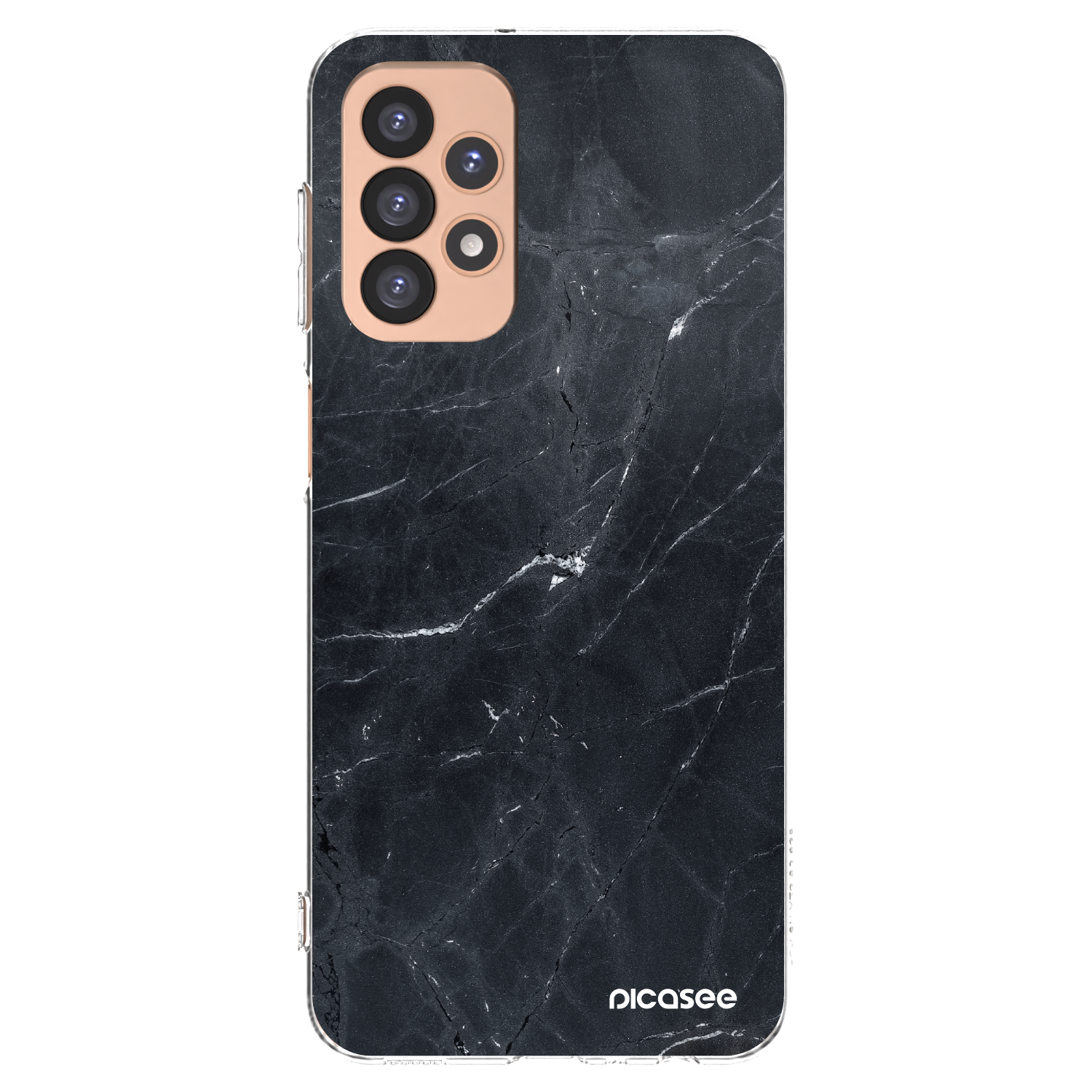 Picasee husă transparentă din silicon pentru Samsung Galaxy A23 A236B 5G - Black marble