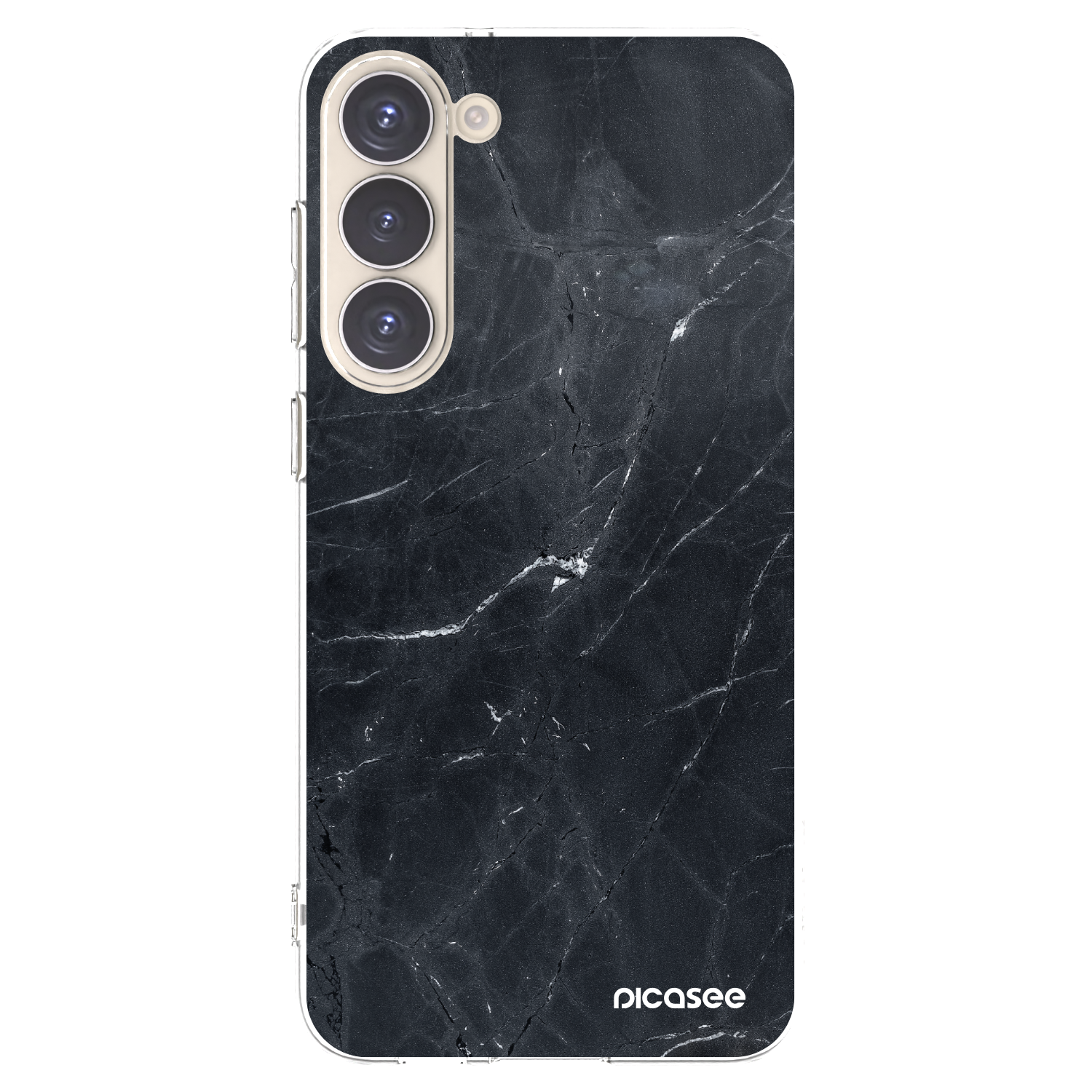 Picasee husă transparentă din silicon pentru Samsung Galaxy S23+ 5G - Black marble