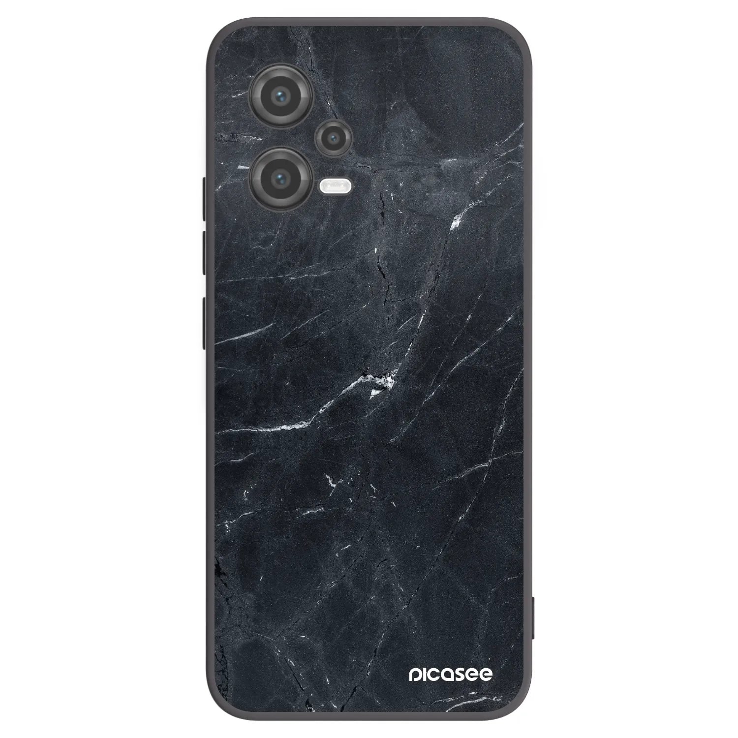 Picasee husă neagră din silicon pentru Xiaomi Poco X5 - Black marble