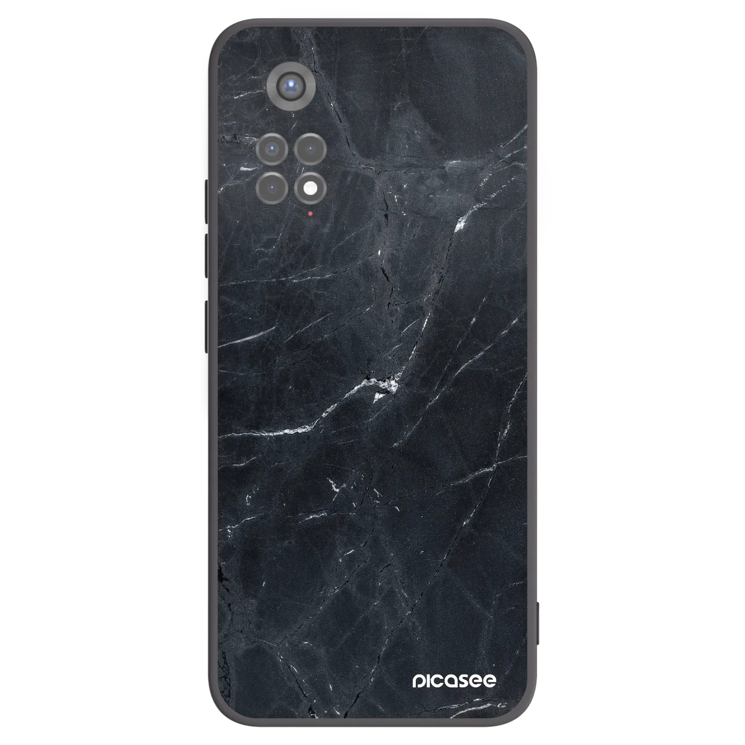 Picasee husă neagră din silicon pentru Xiaomi Redmi Note 11S 5G - Black marble