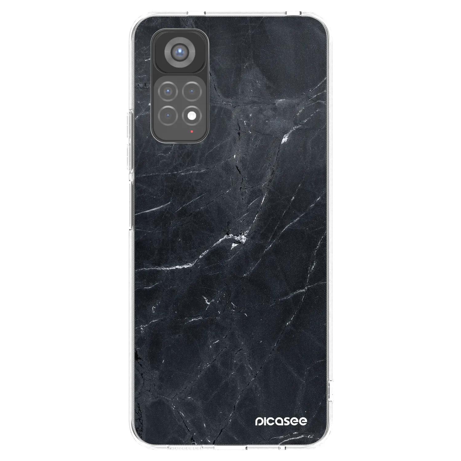 Picasee husă transparentă din silicon pentru Xiaomi Redmi Note 11S 5G - Black marble