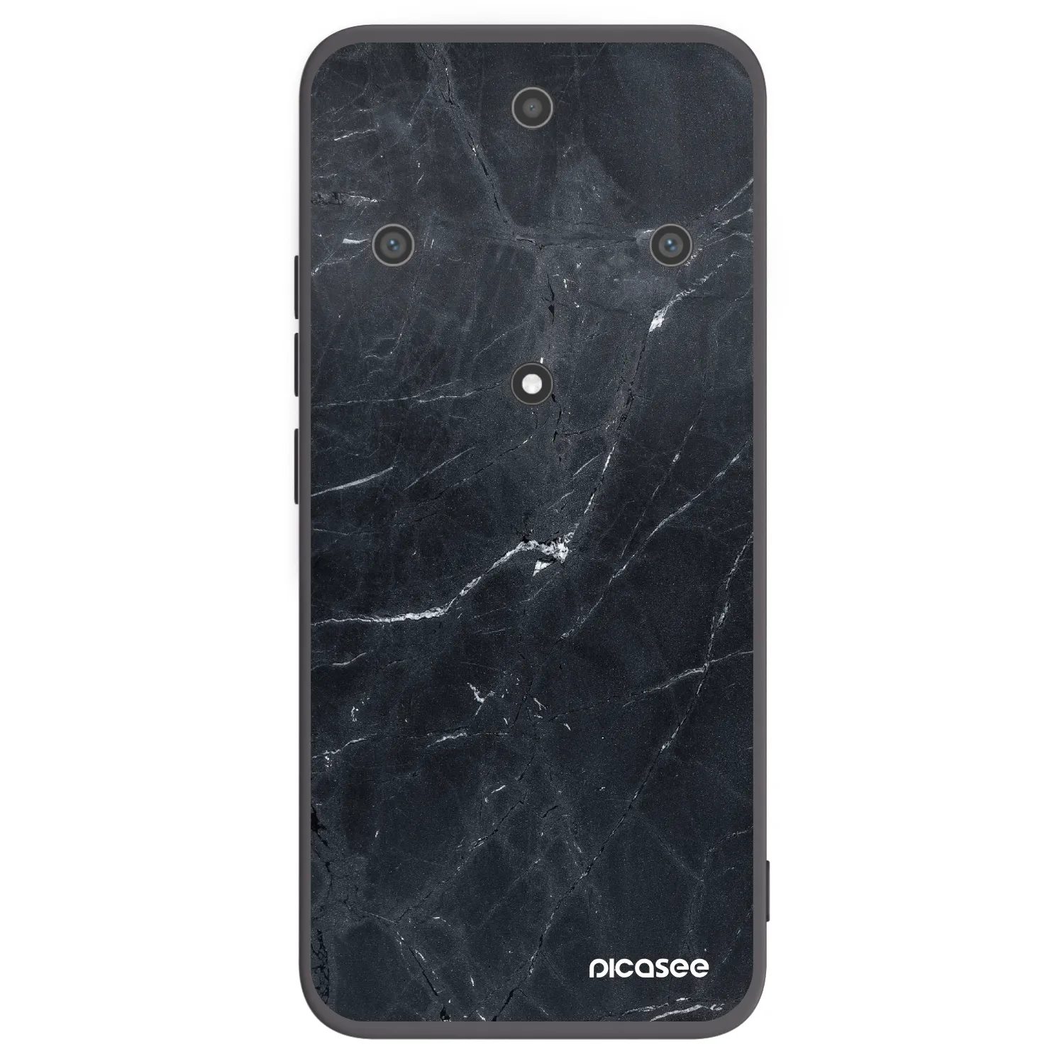 Picasee husă neagră din silicon pentru Honor Magic5 Lite 5G - Black marble