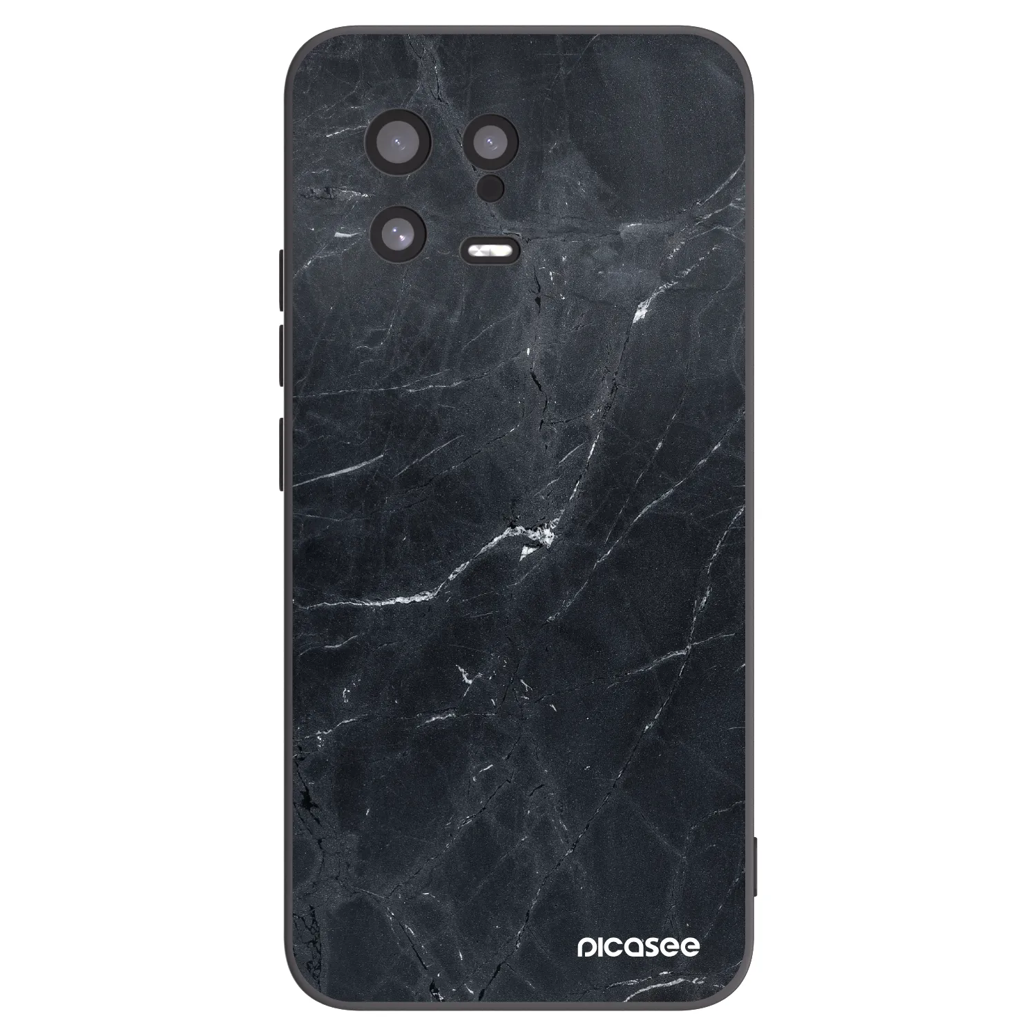 Picasee husă neagră din silicon pentru Xiaomi 13 - Black marble