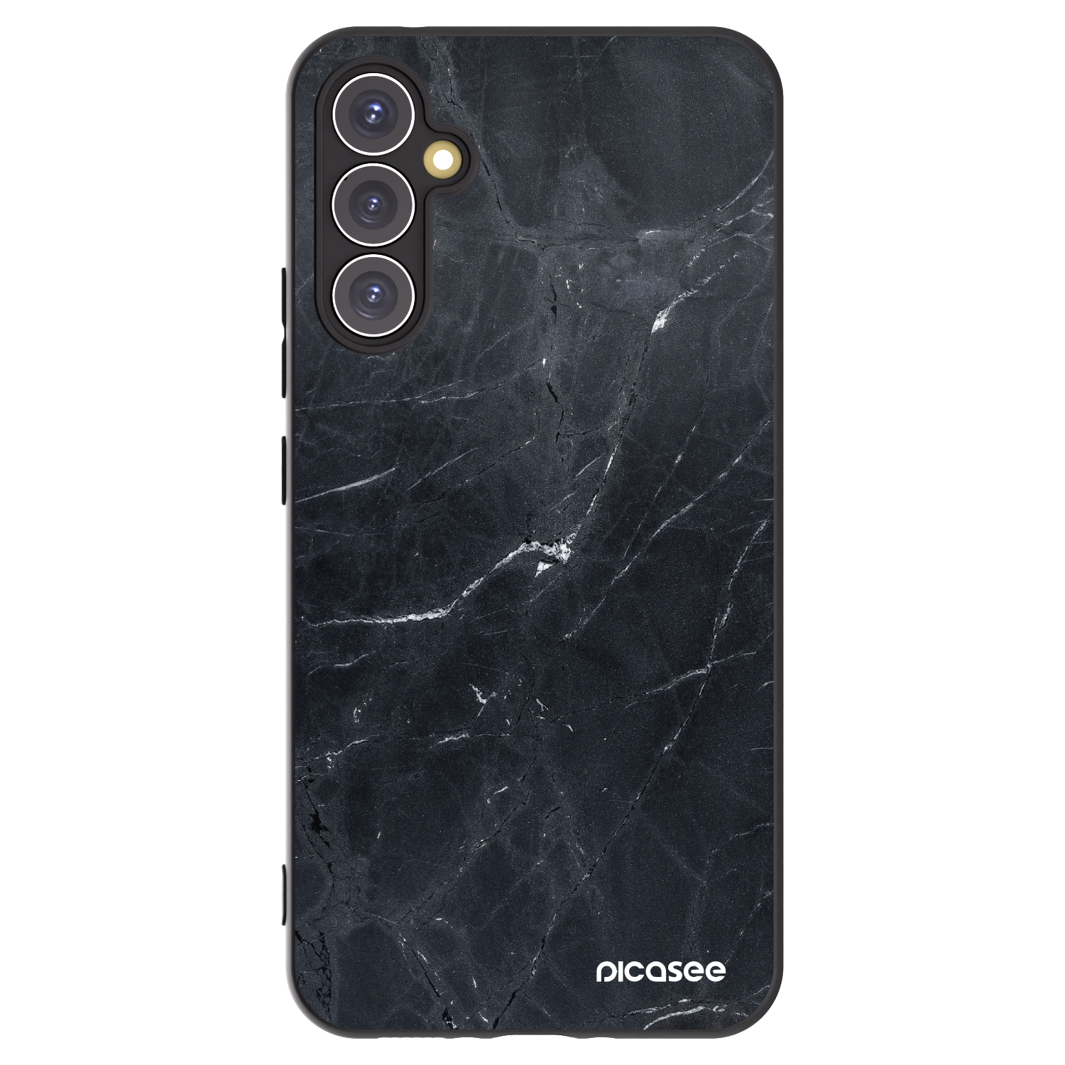 Picasee husă neagră din silicon pentru Samsung Galaxy A34 5G A346B - Black marble