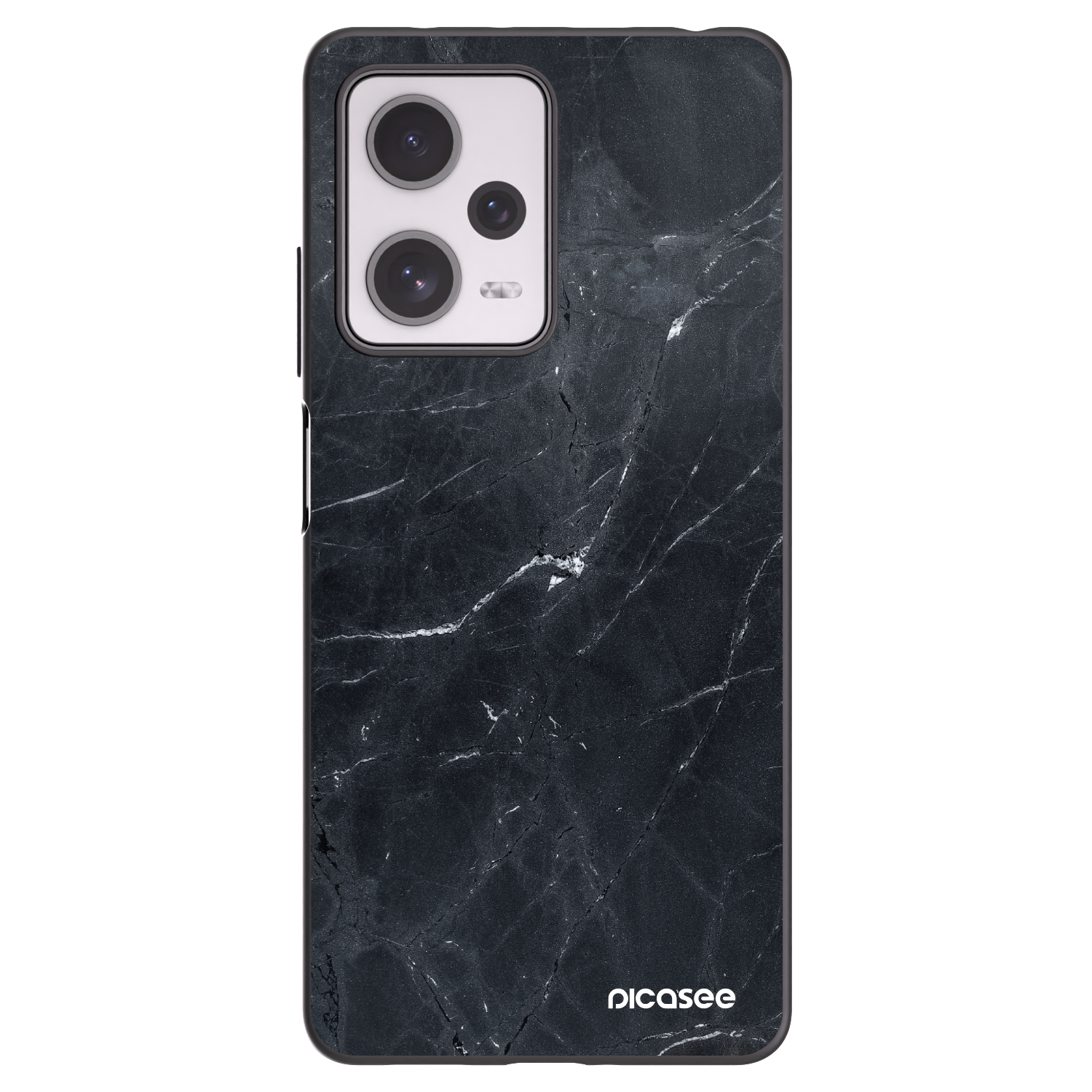 Picasee husă neagră din silicon pentru Xiaomi Redmi Note 12 Pro+ 5G - Black marble