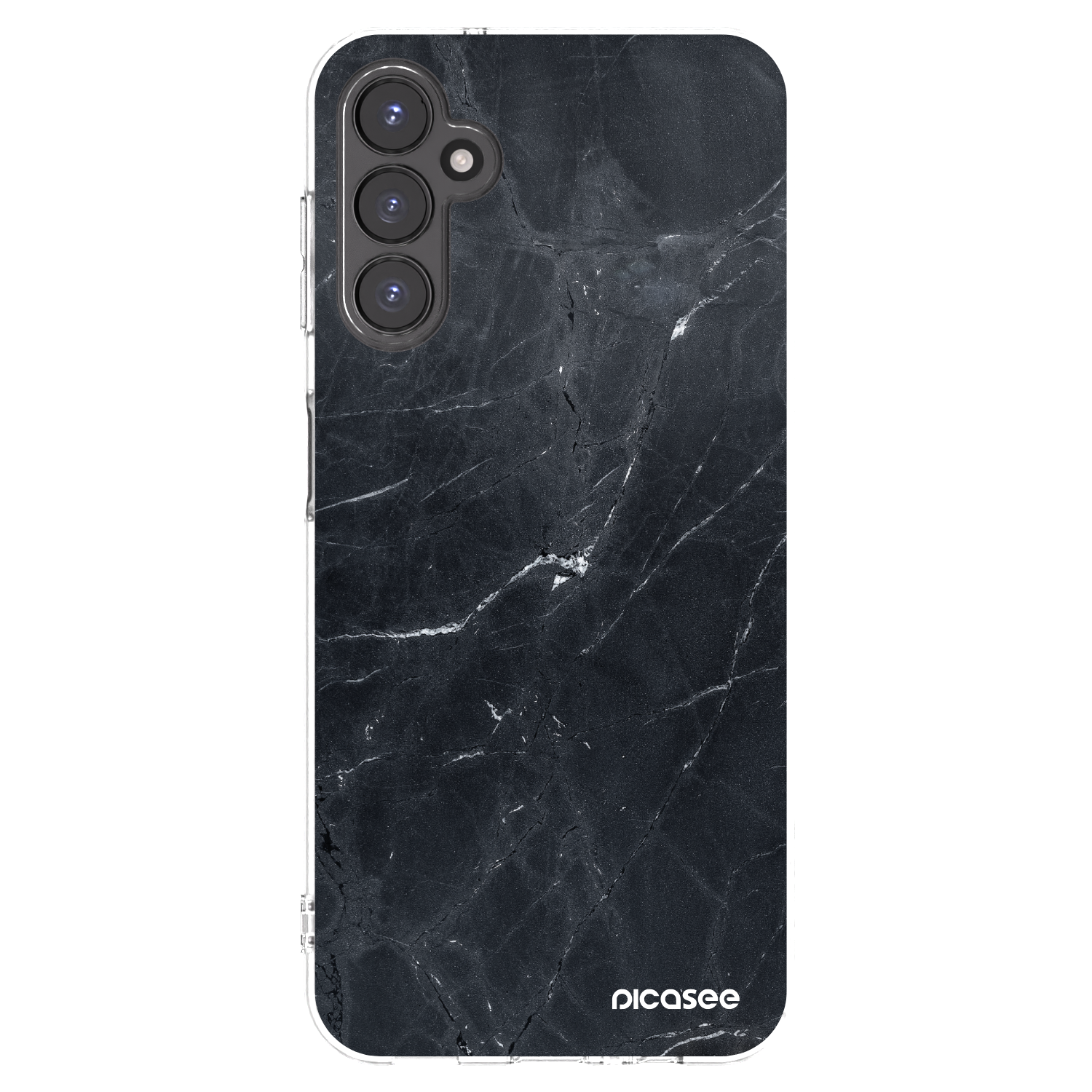 Picasee husă transparentă din silicon pentru Samsung Galaxy A14 4G A145R - Black marble