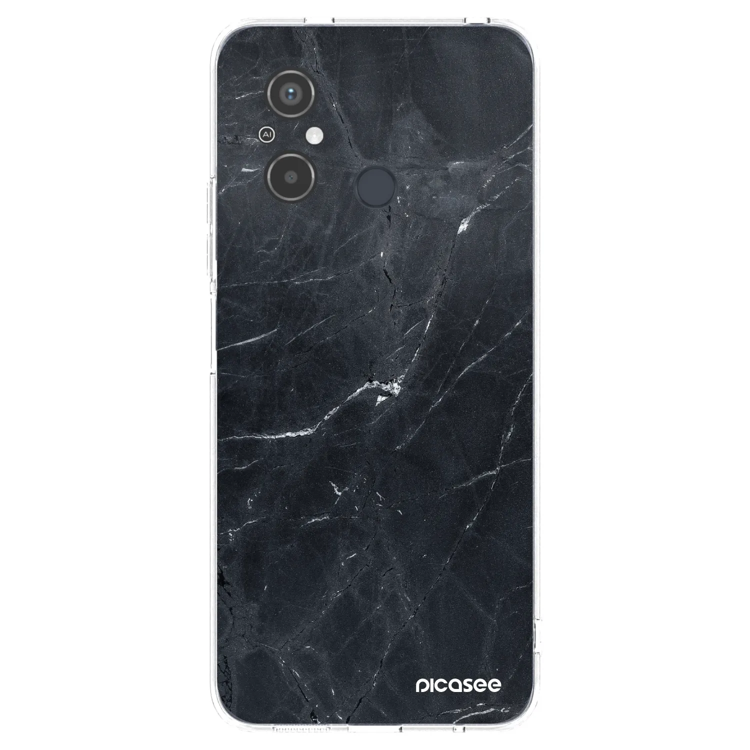 Picasee husă transparentă din silicon pentru Xiaomi Redmi 12C - Black marble