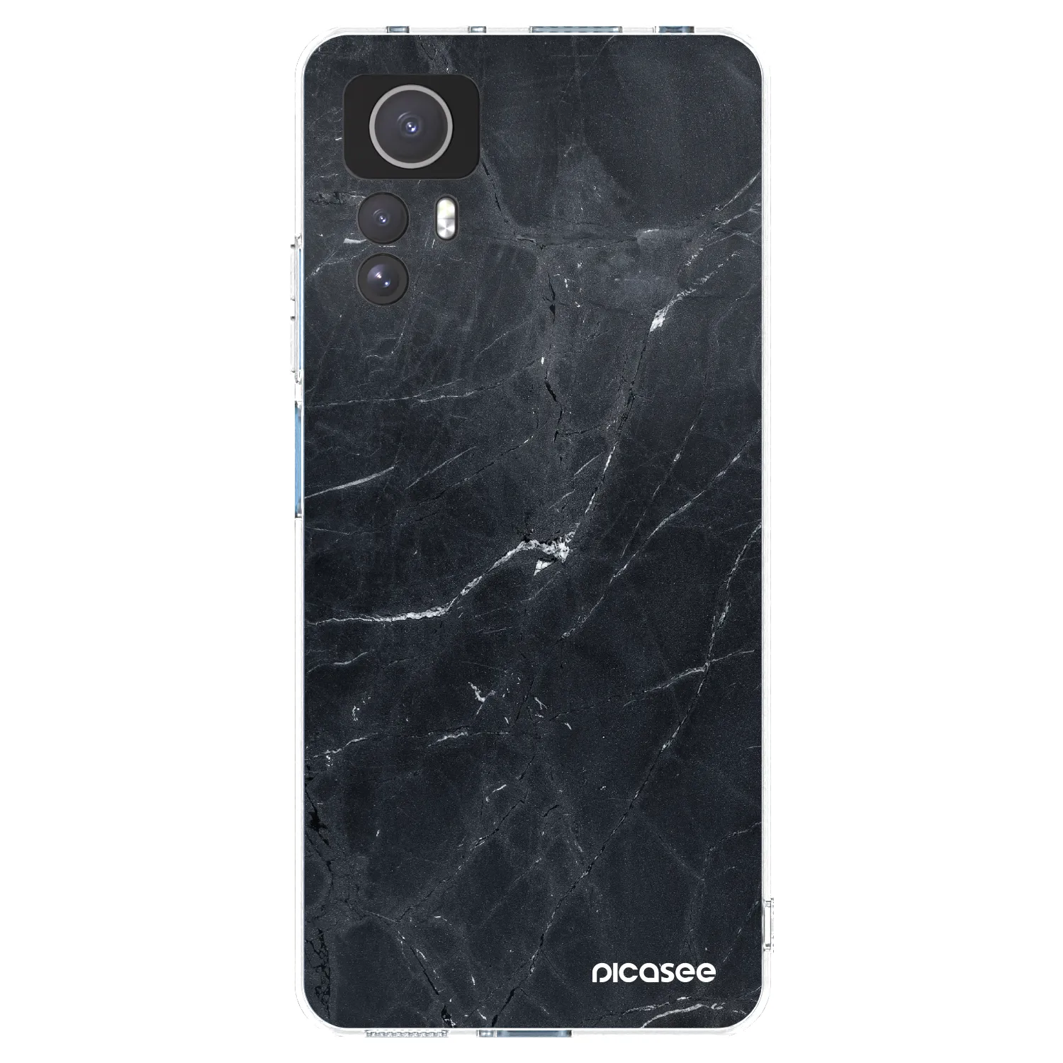 Picasee husă transparentă din silicon pentru Xiaomi Redmi Note 12S - Black marble