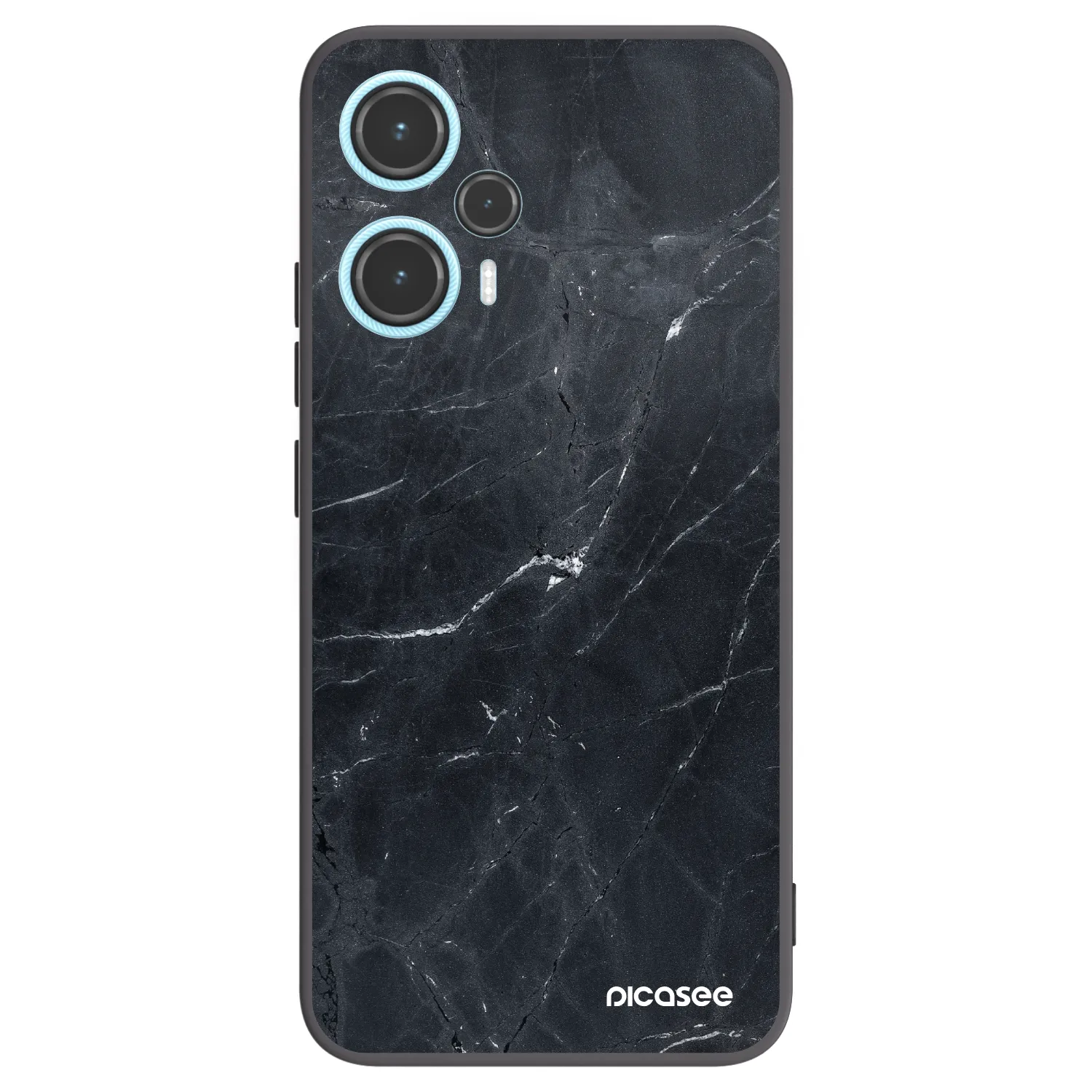 Picasee husă neagră din silicon pentru Xiaomi Poco F5 - Black marble