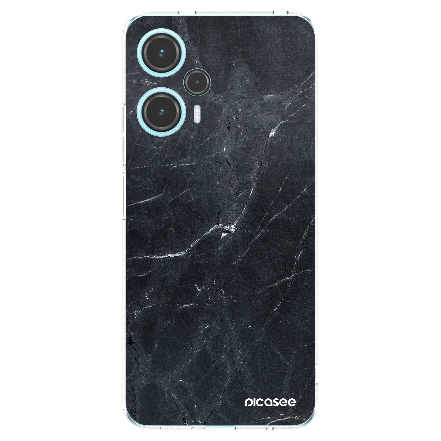 Picasee husă transparentă din silicon pentru Xiaomi Poco F5 - Black marble