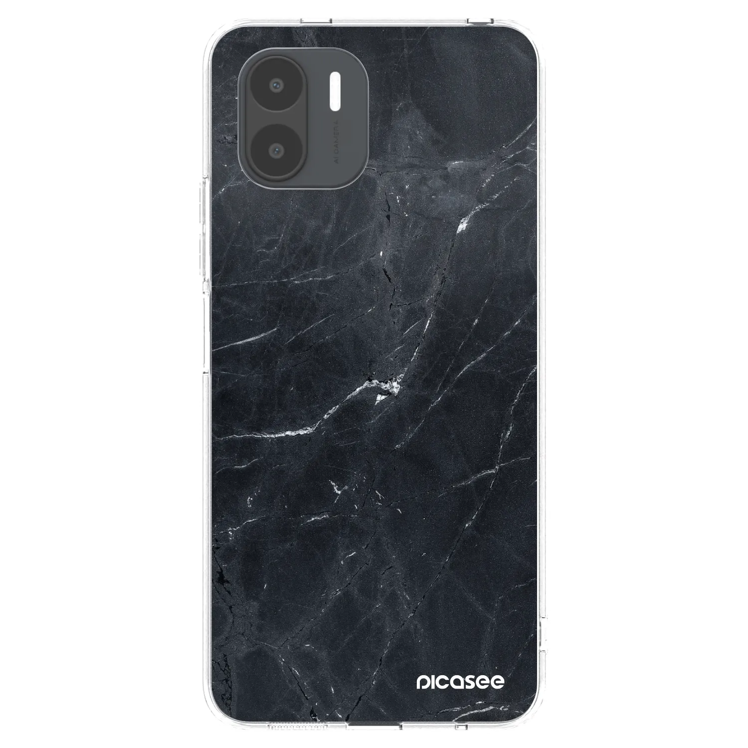 Picasee husă transparentă din silicon pentru Xiaomi Redmi A2 - Black marble