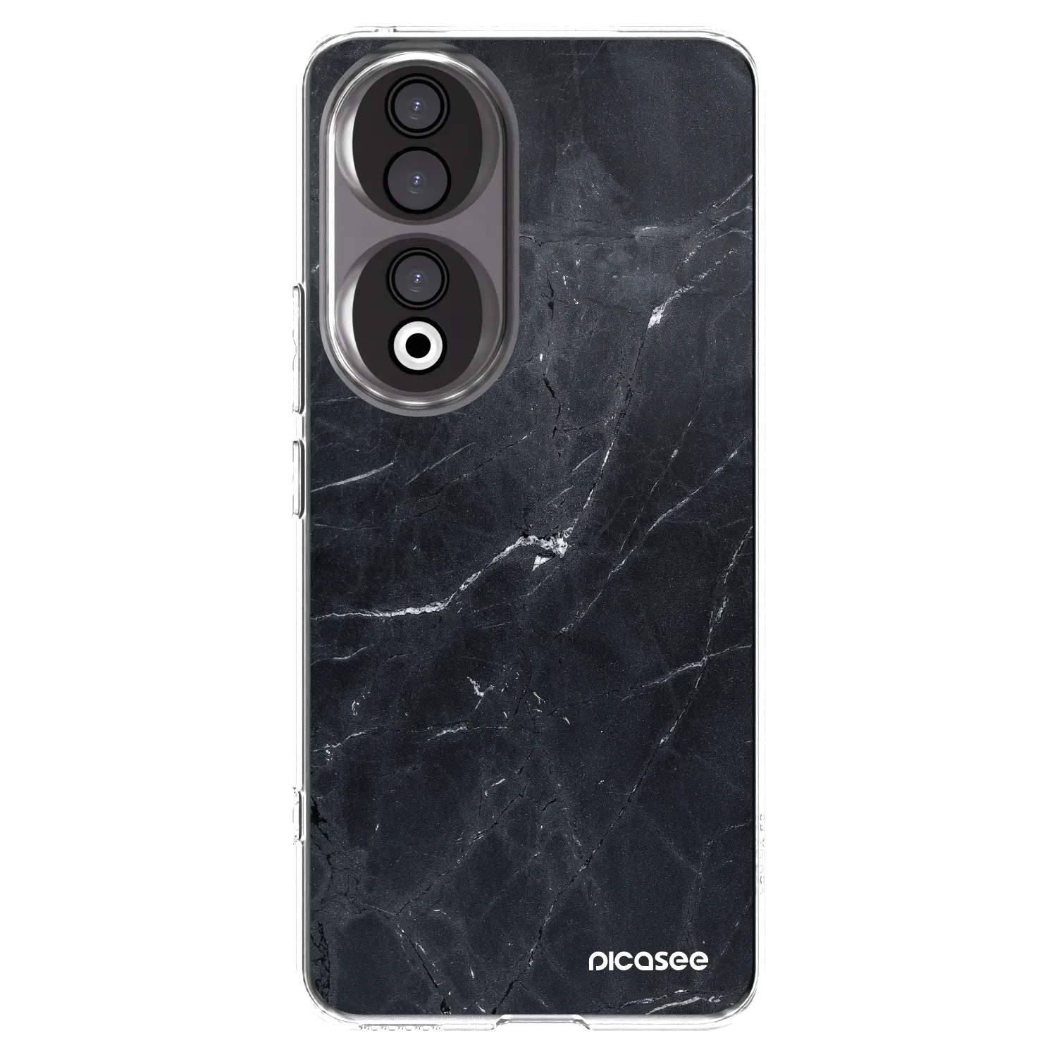 Picasee husă transparentă din silicon pentru Honor 90 5G - Black marble