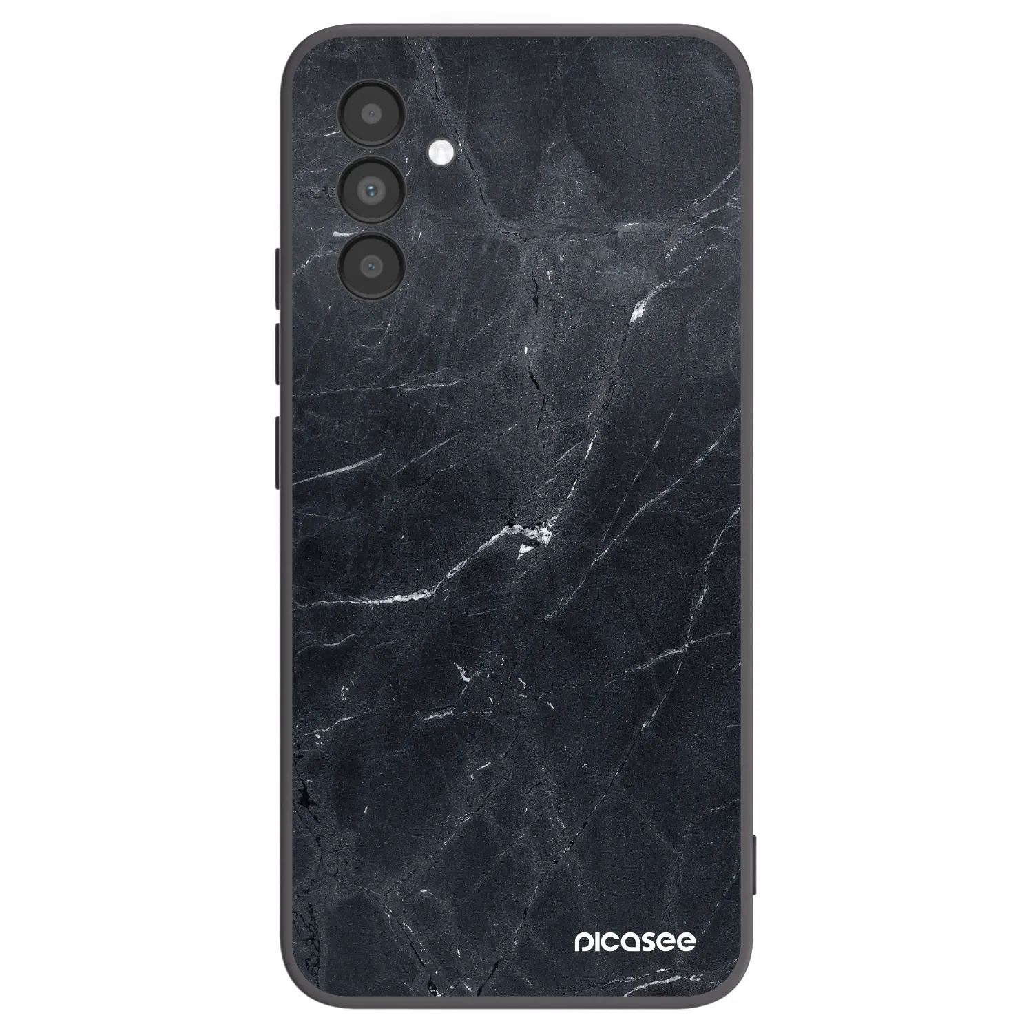 Picasee husă neagră din silicon pentru Samsung Galaxy A04s A047F - Black marble