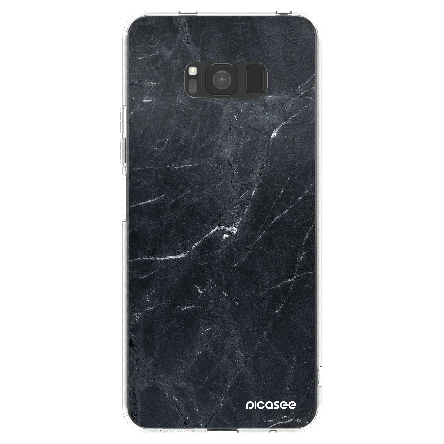 Picasee husă transparentă din silicon pentru Samsung Galaxy S8 G950F - Black marble