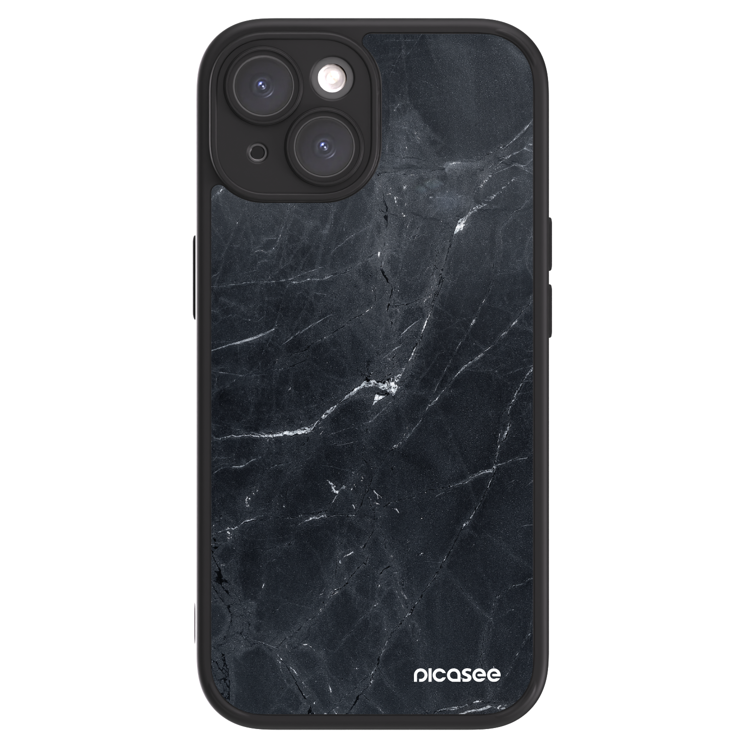 Picasee ULTIMATE CASE pentru Apple iPhone 15 - Black marble