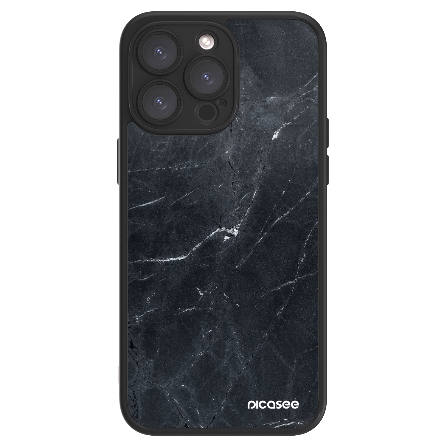 Picasee ULTIMATE CASE pentru Apple iPhone 15 Pro Max - Black marble