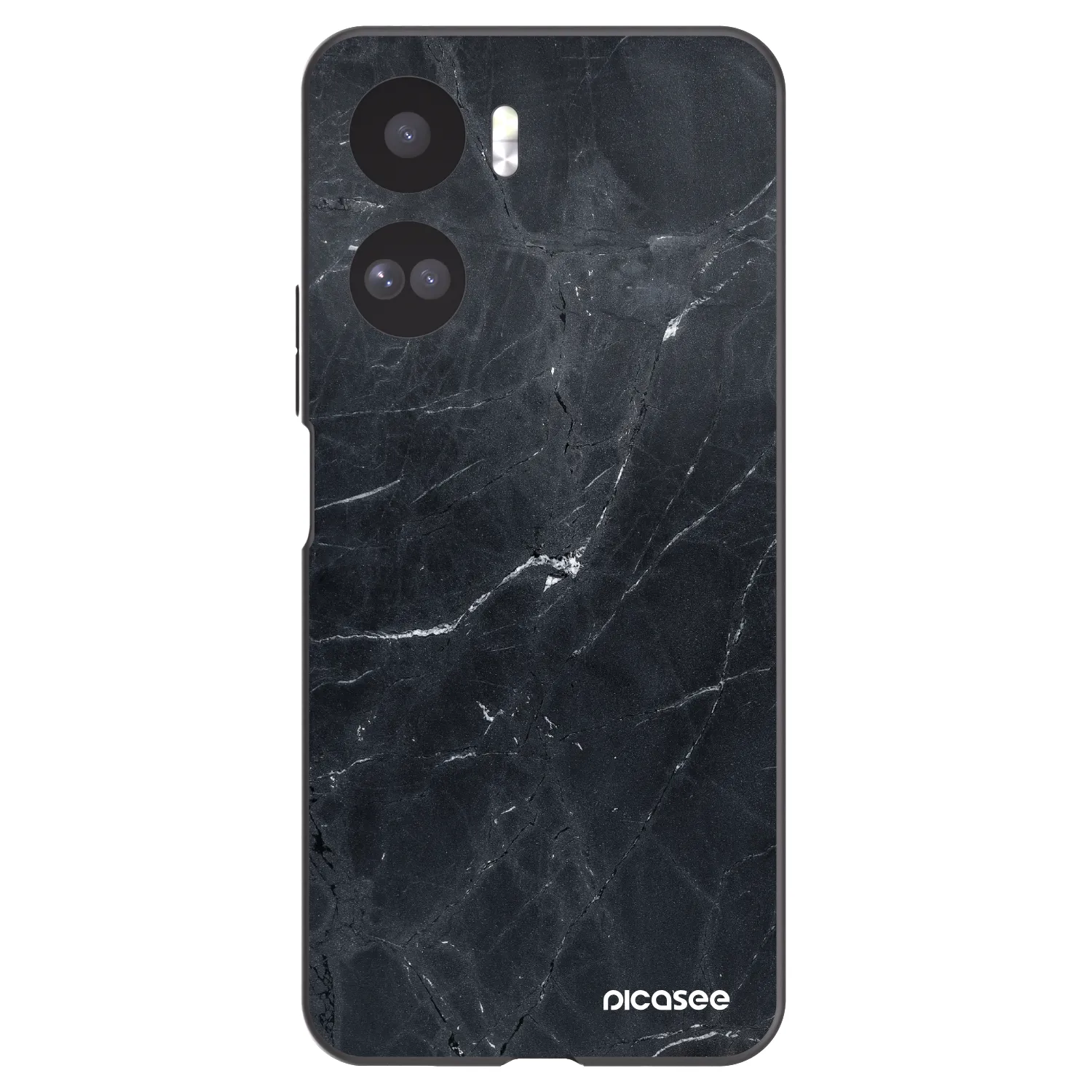 Picasee husă neagră din silicon pentru Honor 90 Lite 5G - Black marble
