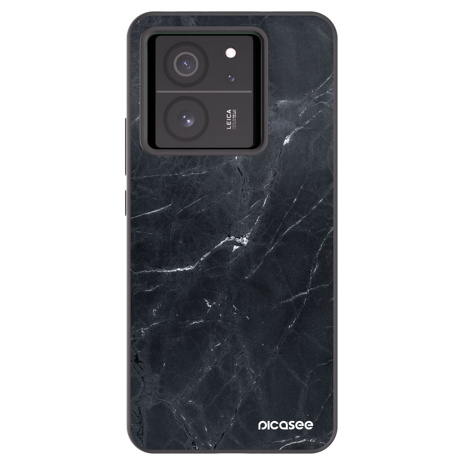 Picasee husă neagră din silicon pentru Xiaomi 13T - Black marble